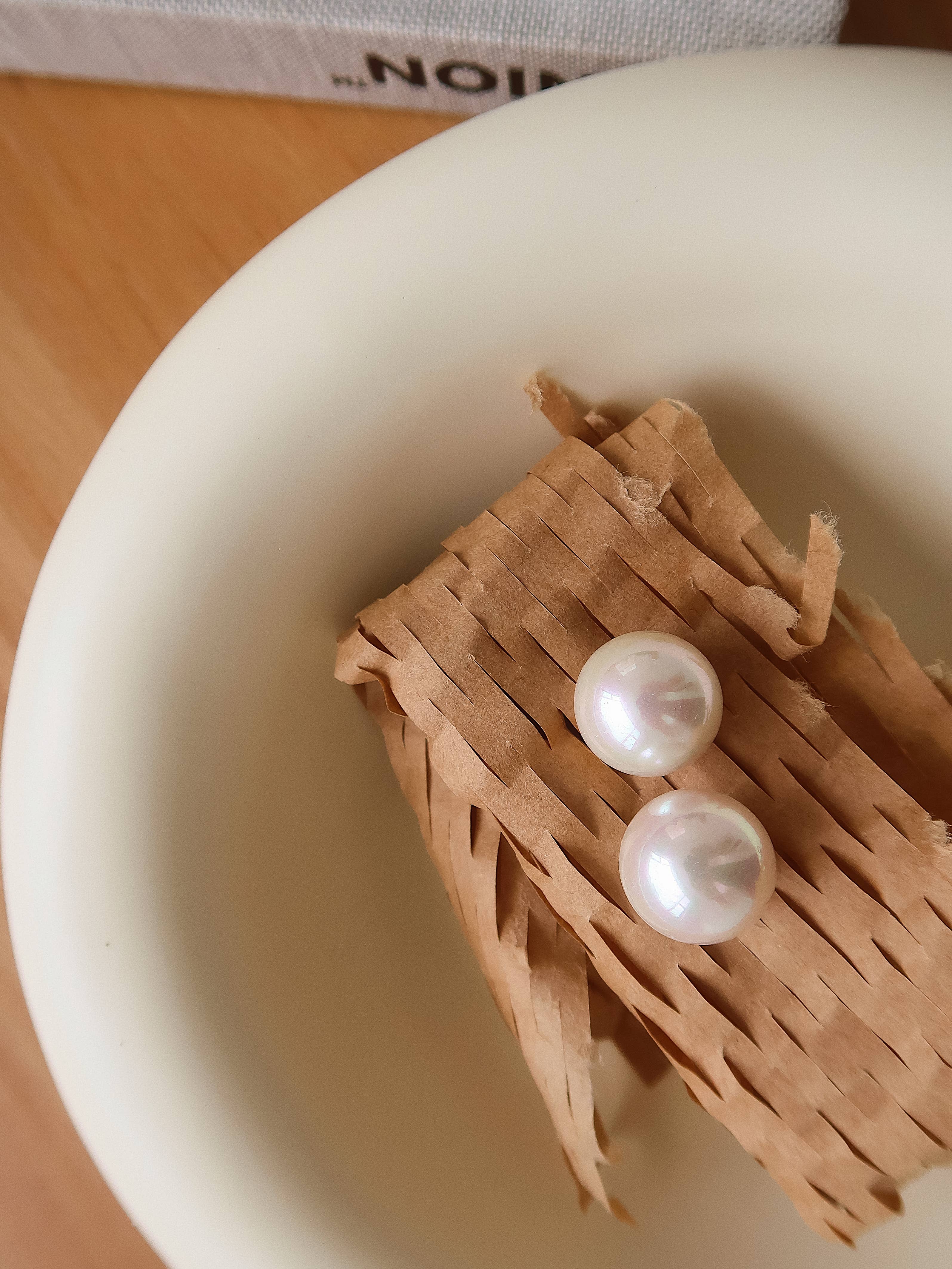 Flânerie Amrae 18K Gold Classic Pearl Stud Earrings