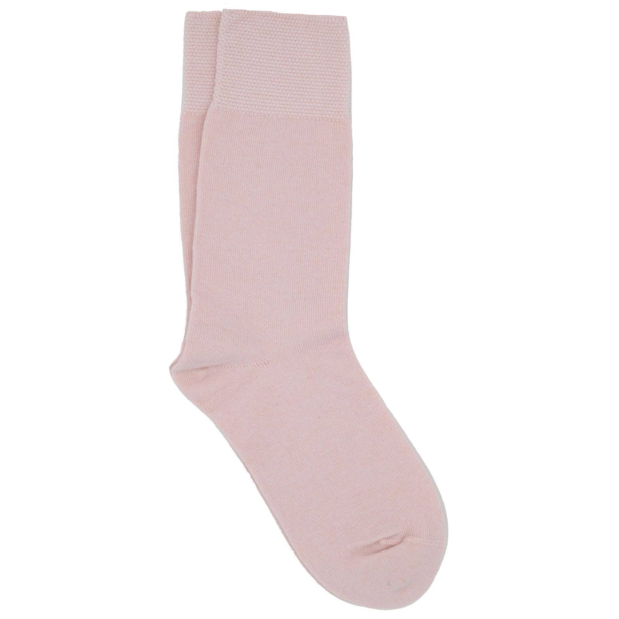 iLux Nuvola Cozy Cashmere Silk Pique Cuff Crew Socks 1602