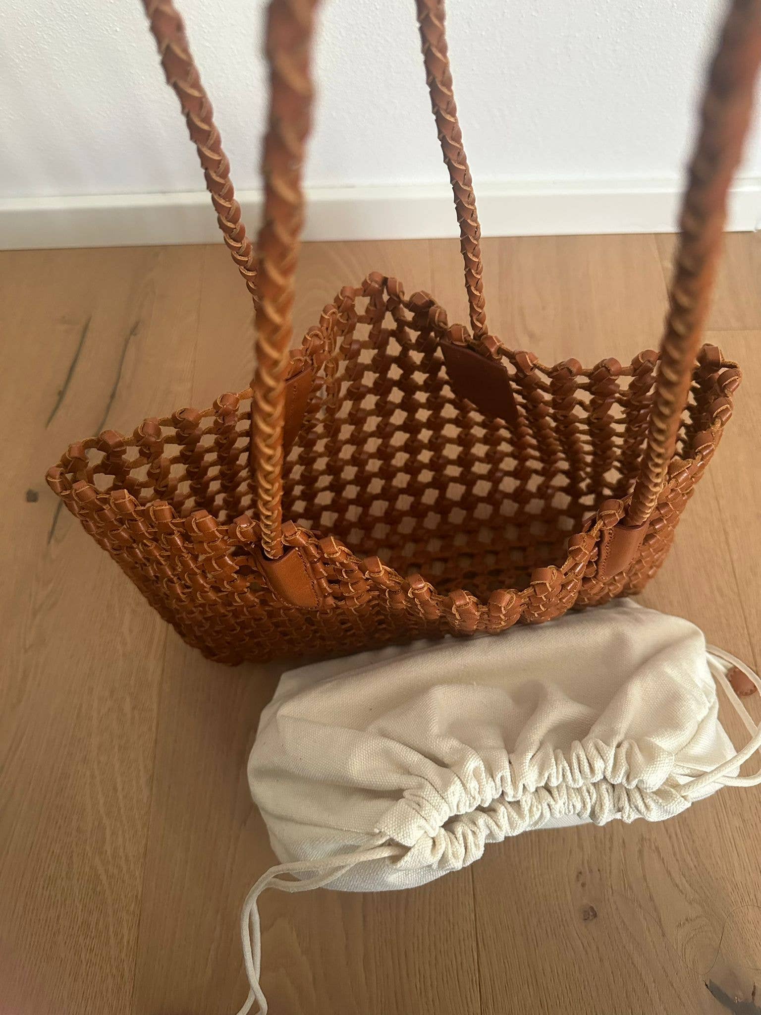 Italian Leather Collection Nicole Handwoven Tote