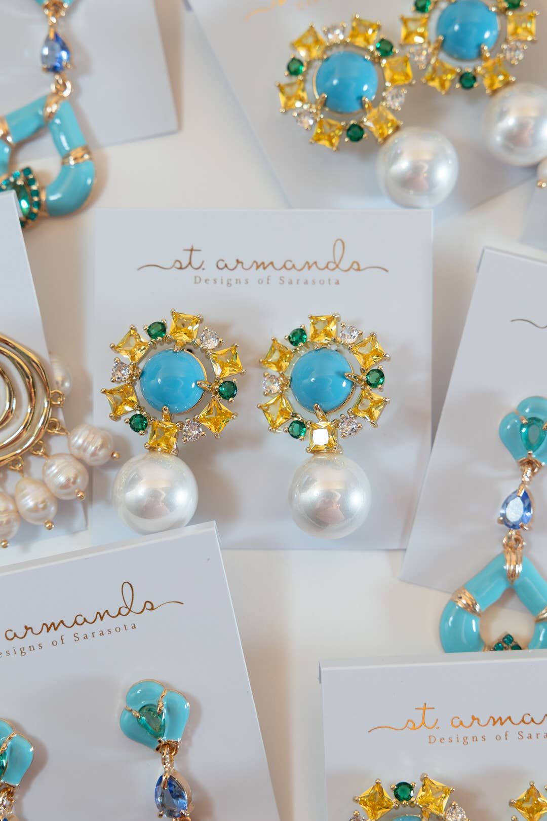 St. Armands Pearl Turquoise Earrings