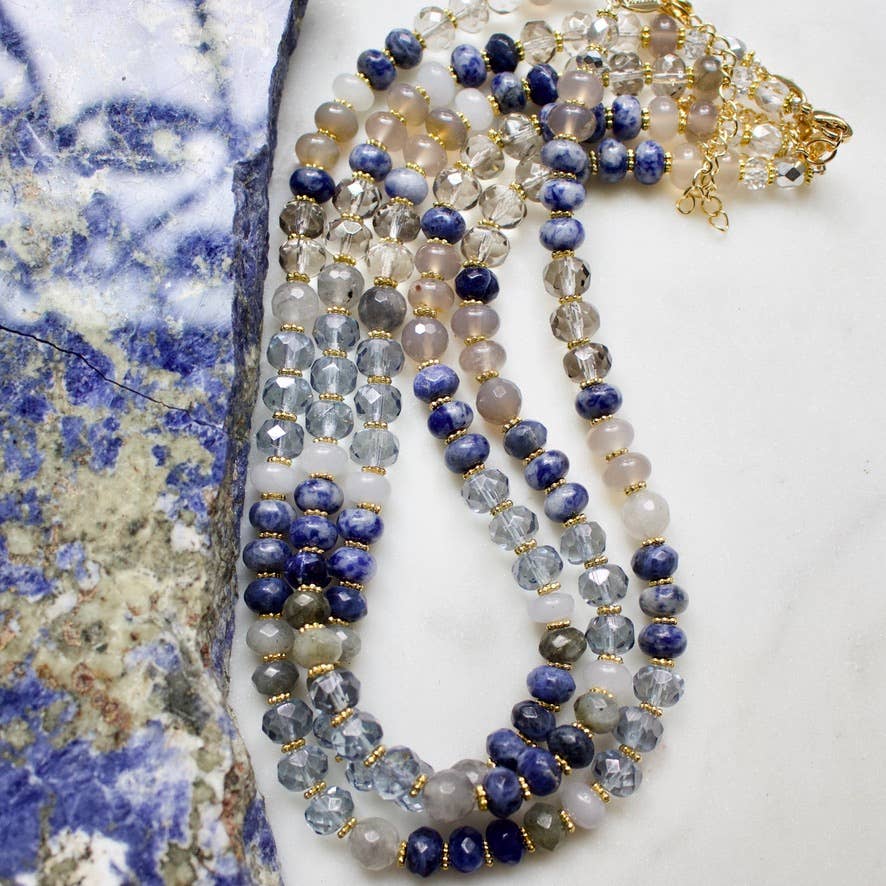 a.v. max Gemma Medium Rondelle Necklace 9044N