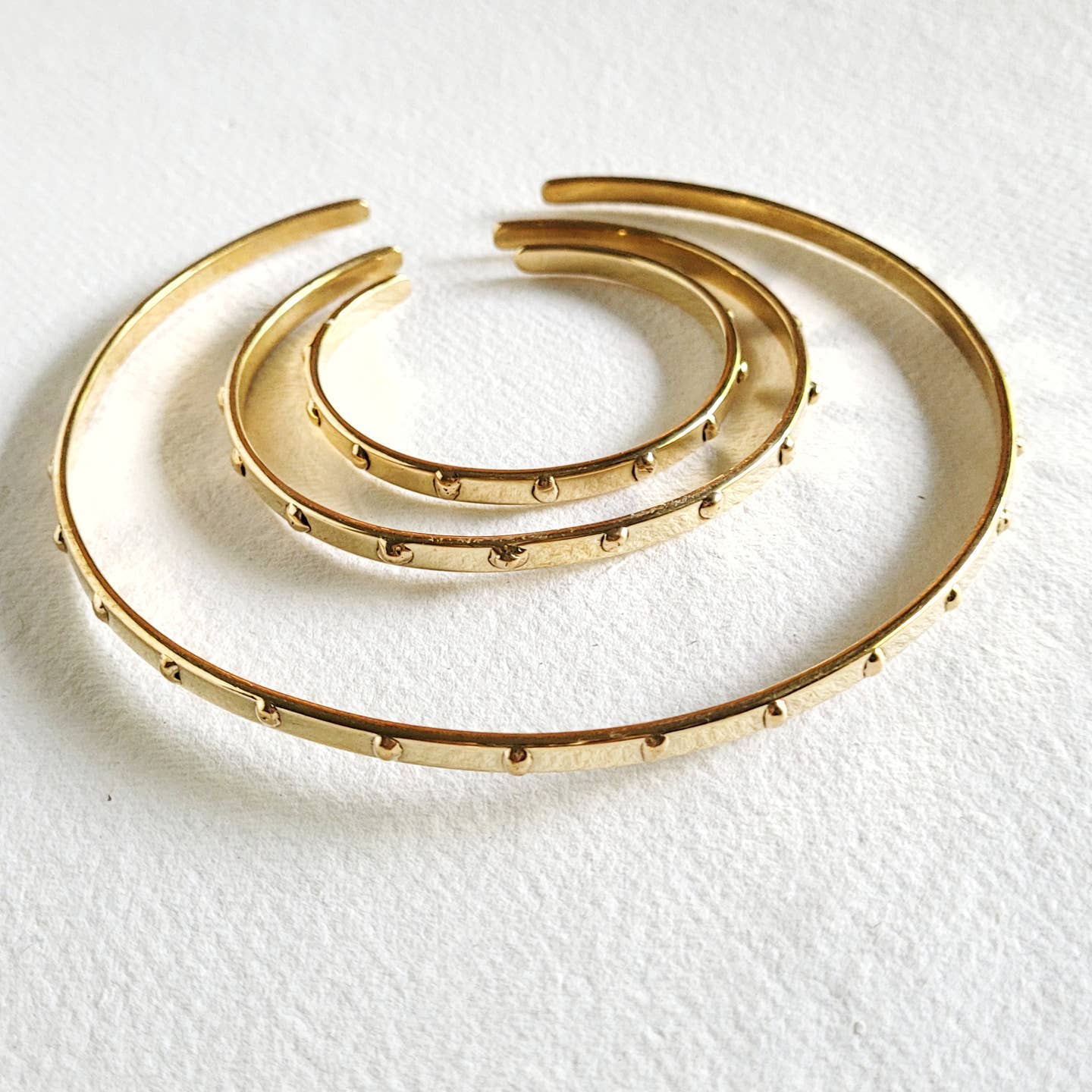 Bisjoux Brass Droplet Cuff