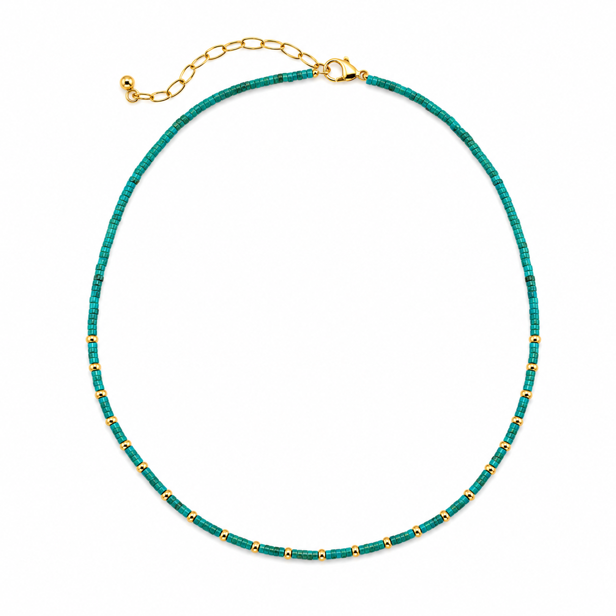 Sahira Paloma Turquoise Beaded Necklace