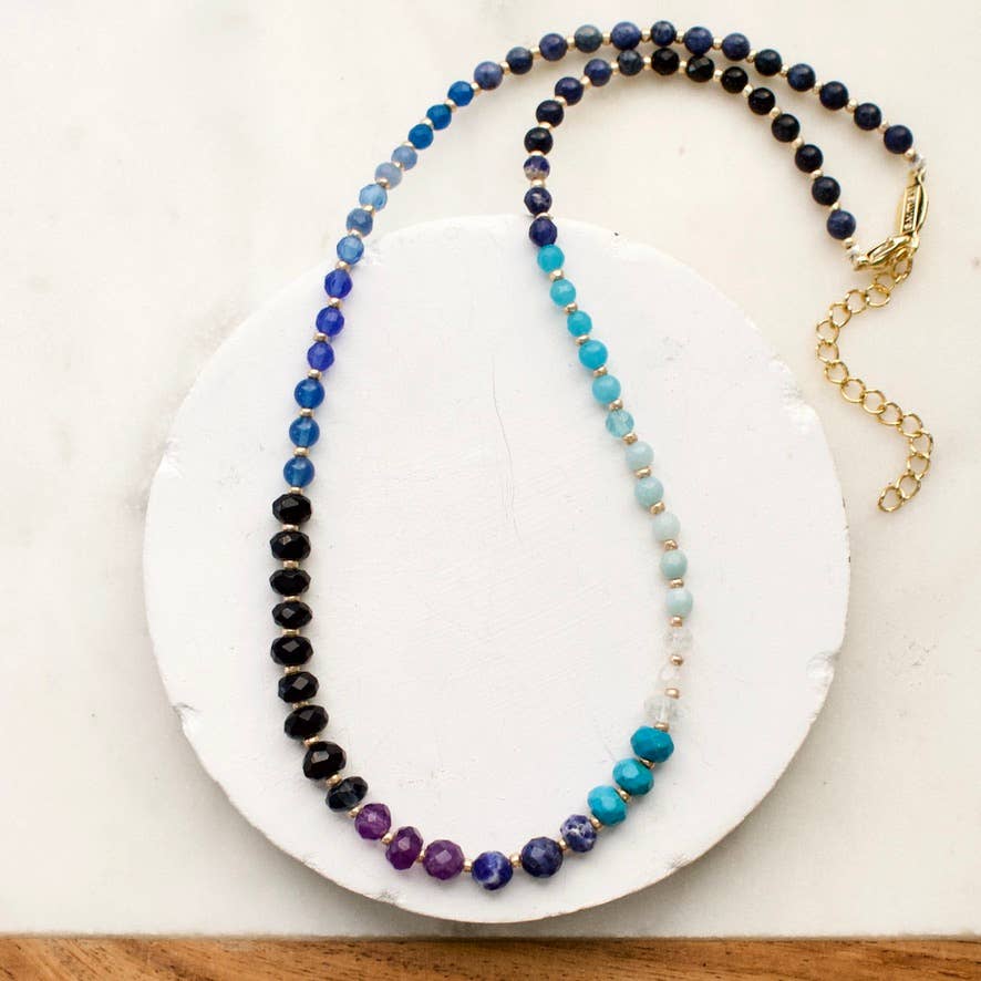 a.v. max Gemma Small Rondelle Necklace 9043N