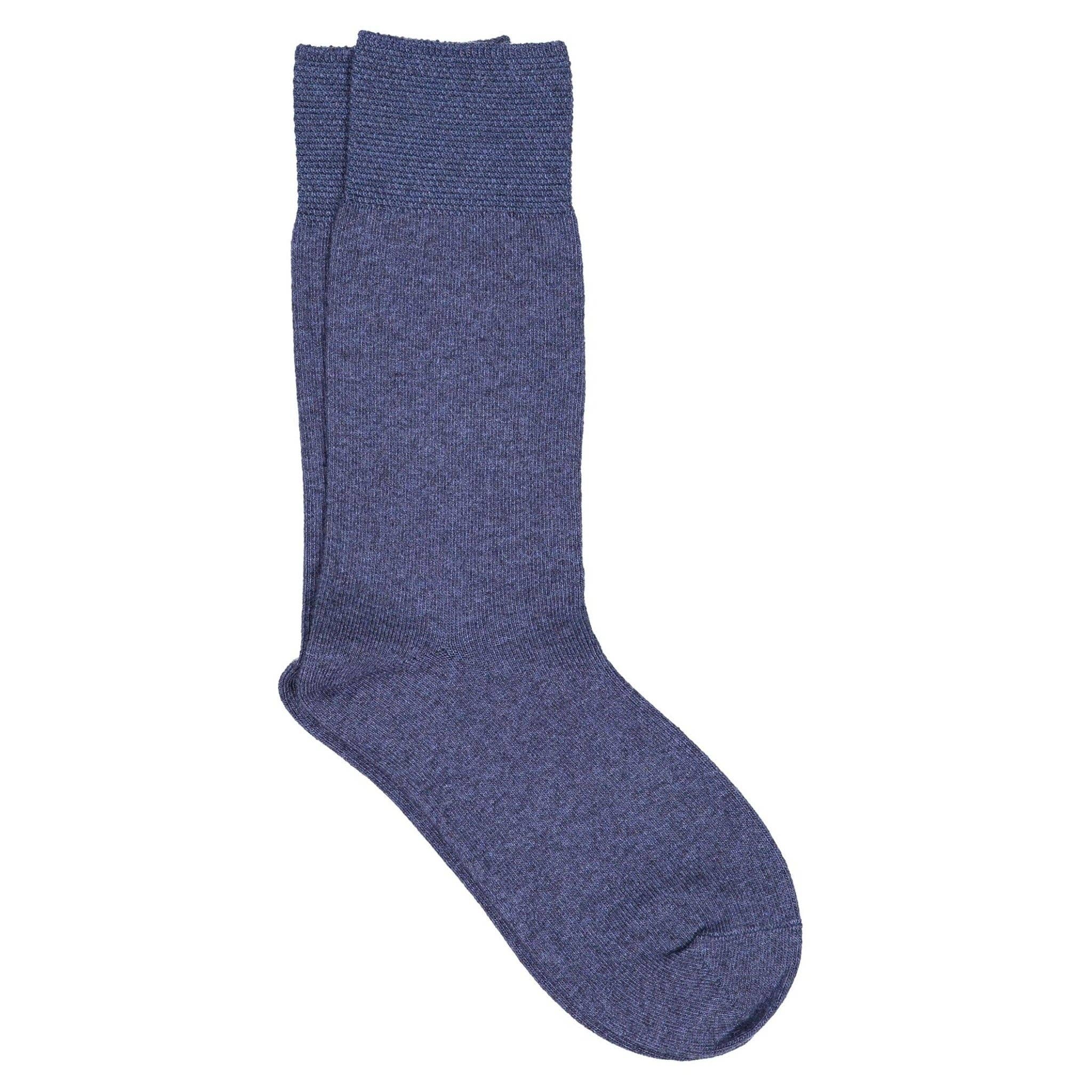 iLux Nuvola Cozy Cashmere Silk Pique Cuff Crew Socks 1602