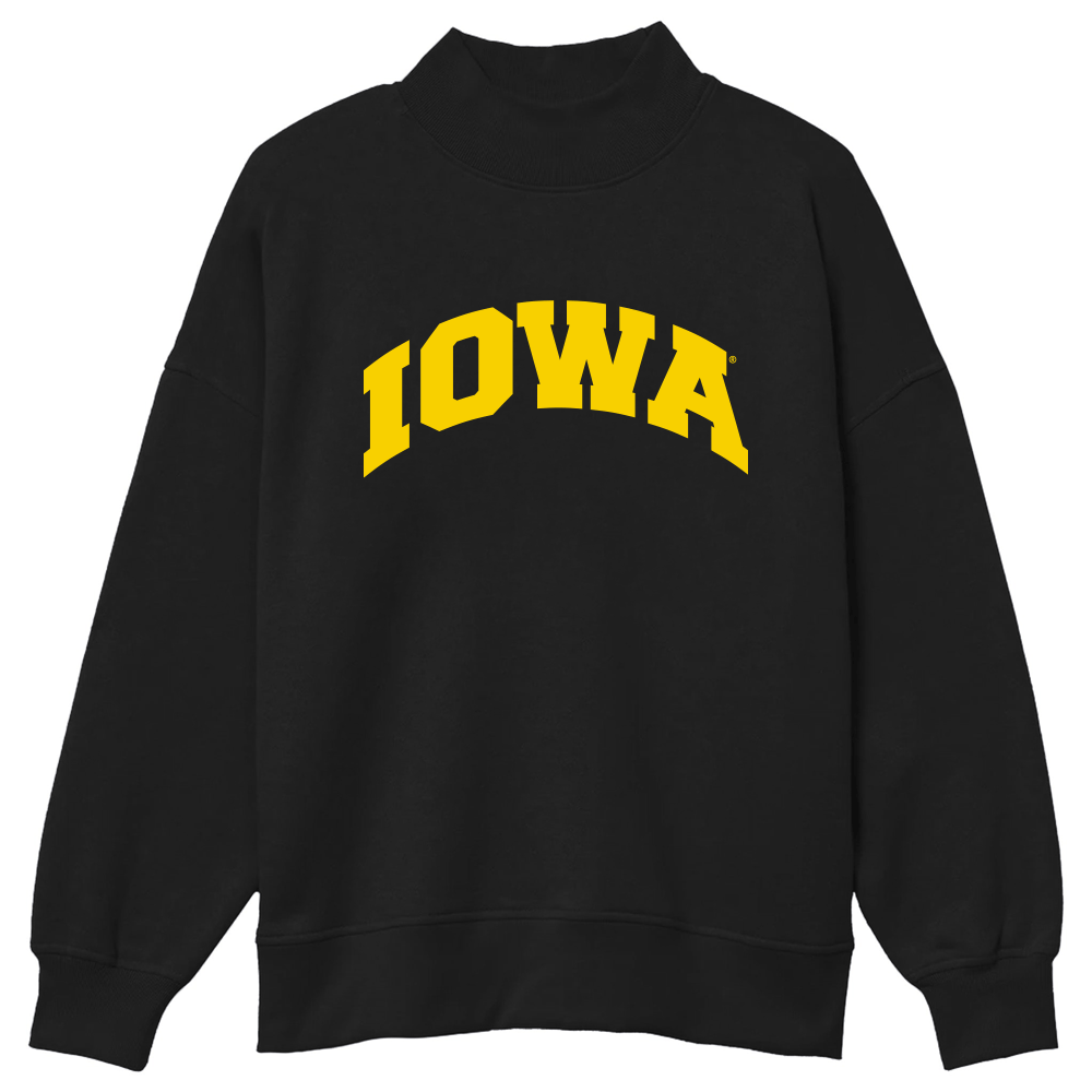 Lojo Iowa Hawkeyes Mock Neck Sweatshirt