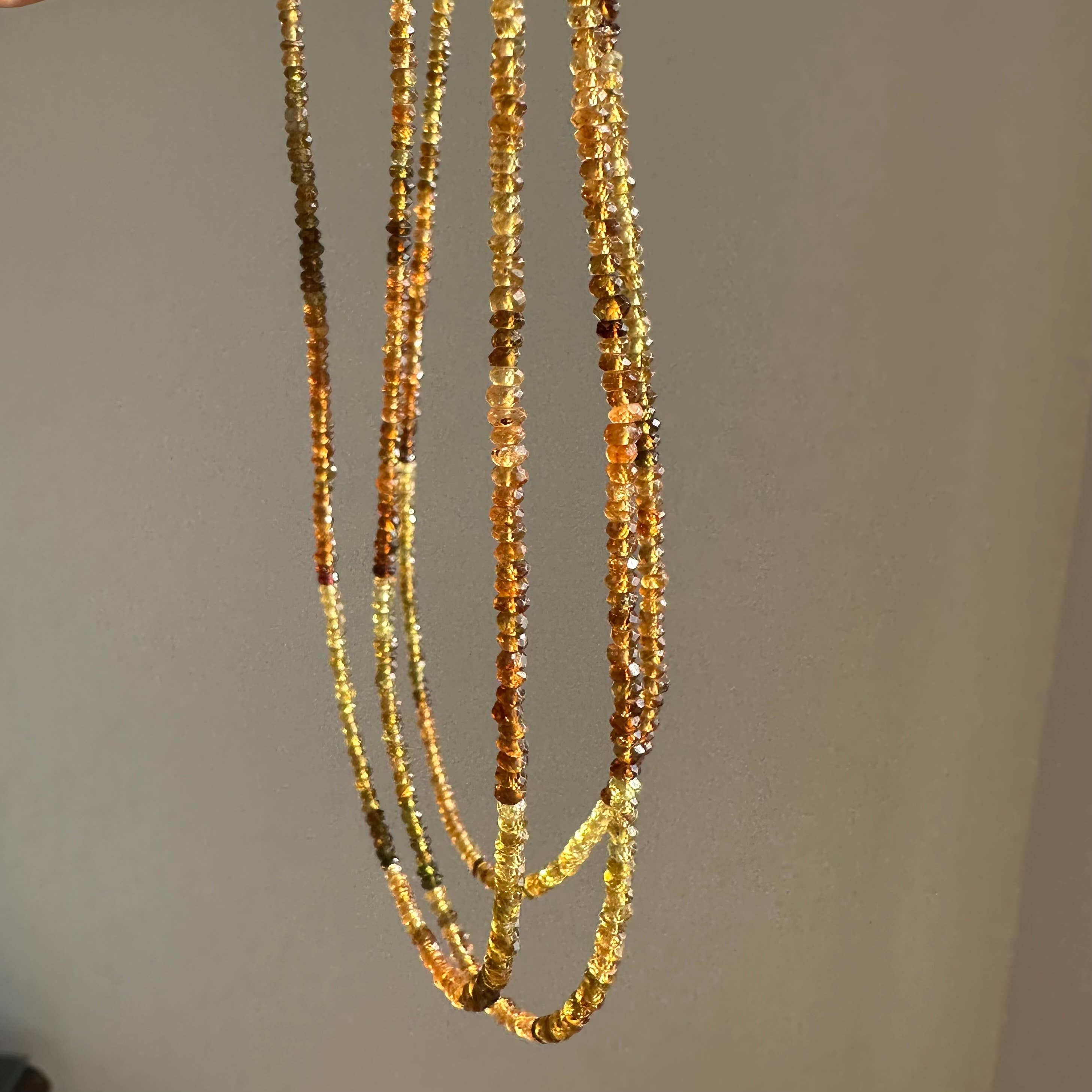 Anokhi Green Golden Tourmaline Necklace NKB25