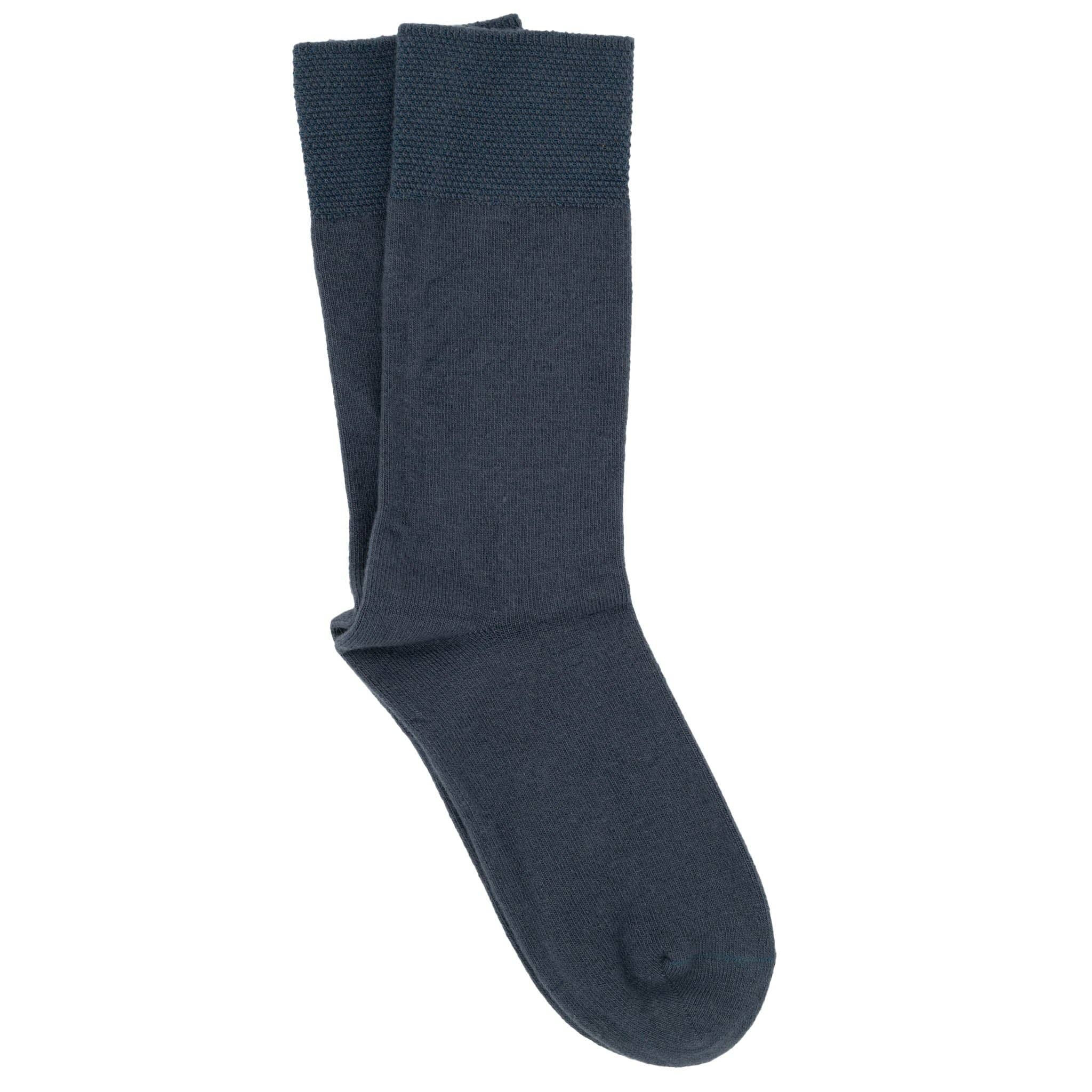 iLux Nuvola Cozy Cashmere Silk Pique Cuff Crew Socks 1602