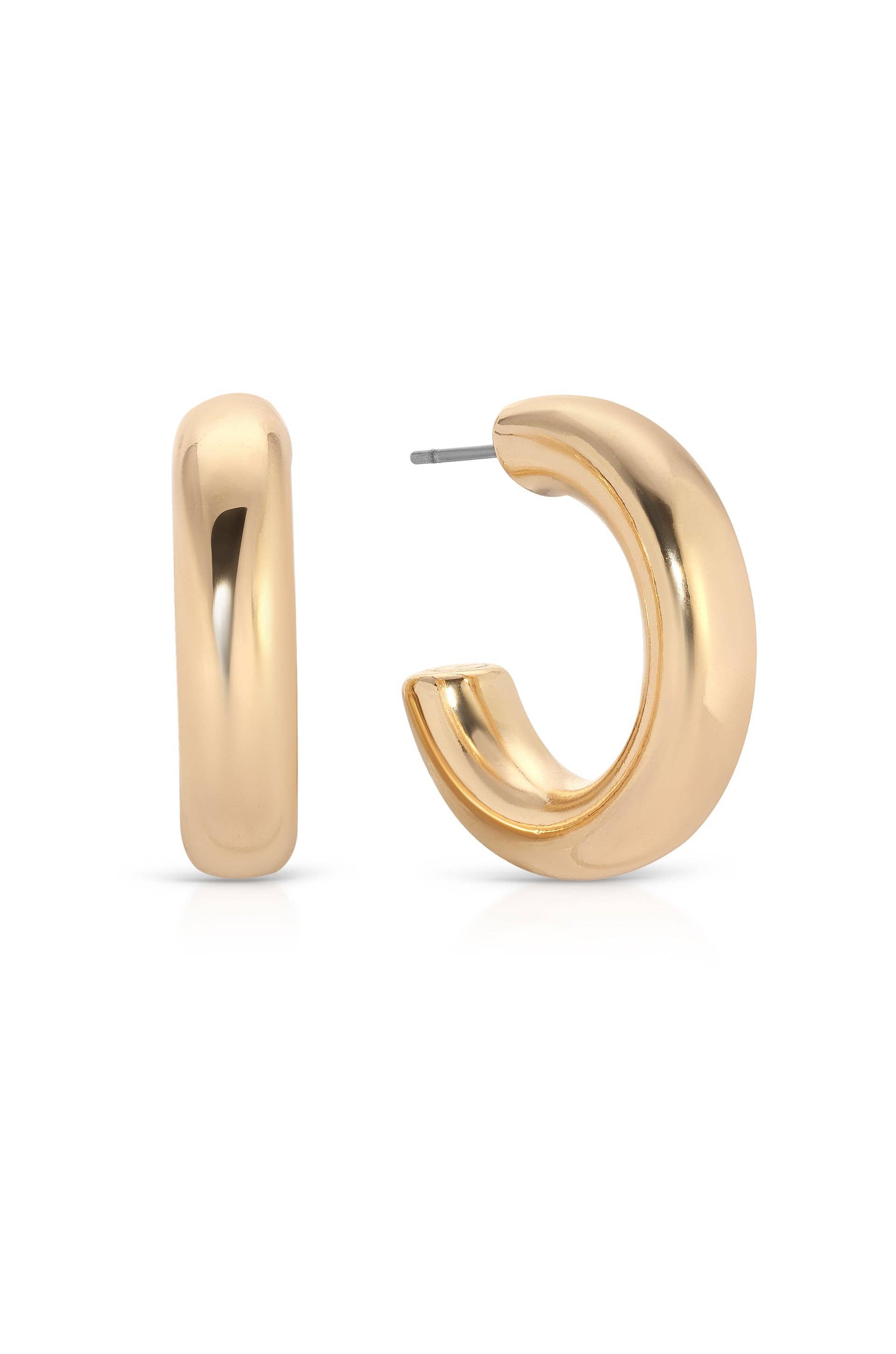 Ettika Small Thick Classic Hoops