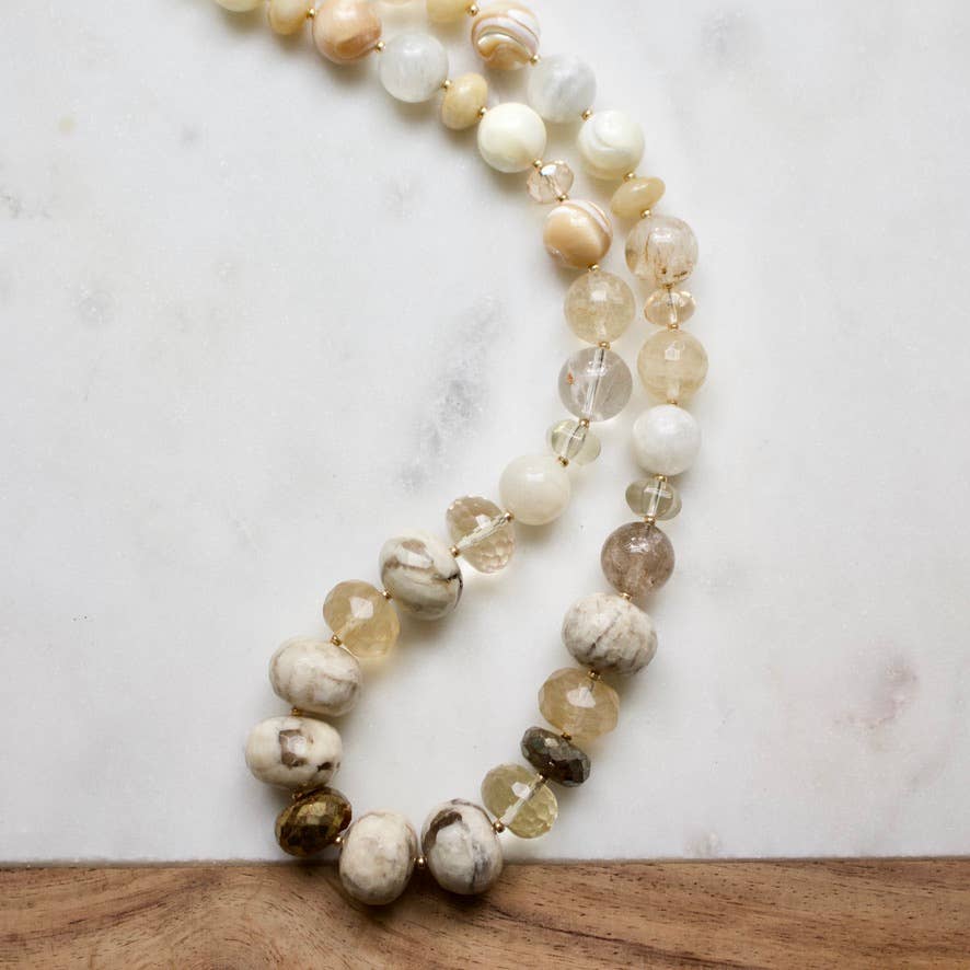 a.v. max Chunky Colorful Semi-Precious Necklace 5668N