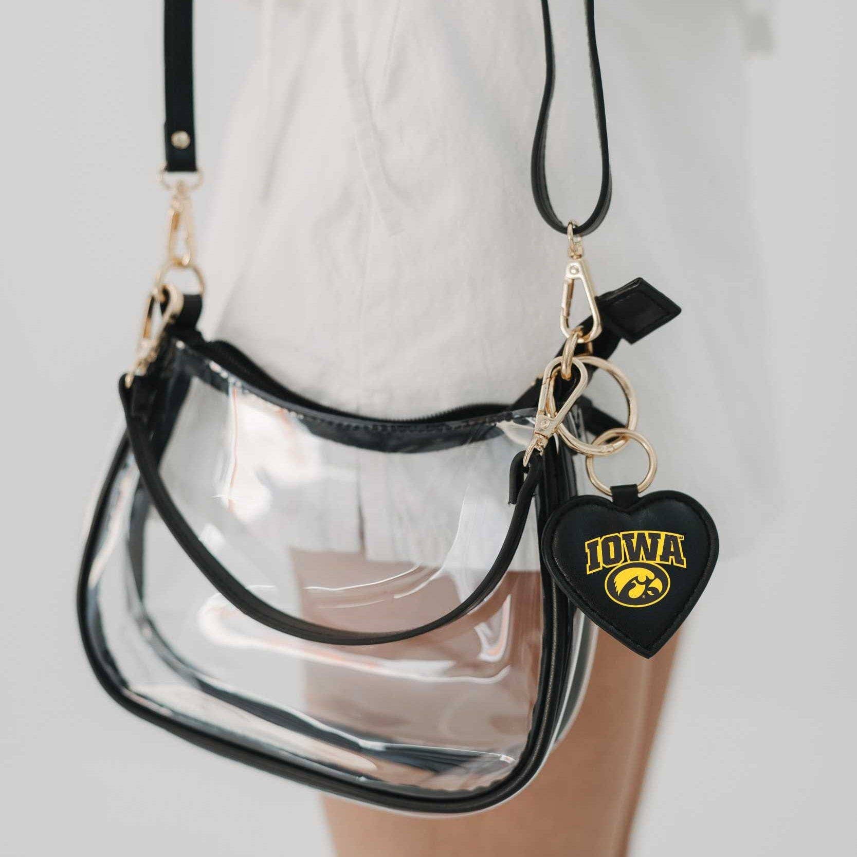 Catherine's Game Day Iowa Hawkeyes Stadium Bag with Heart Charm