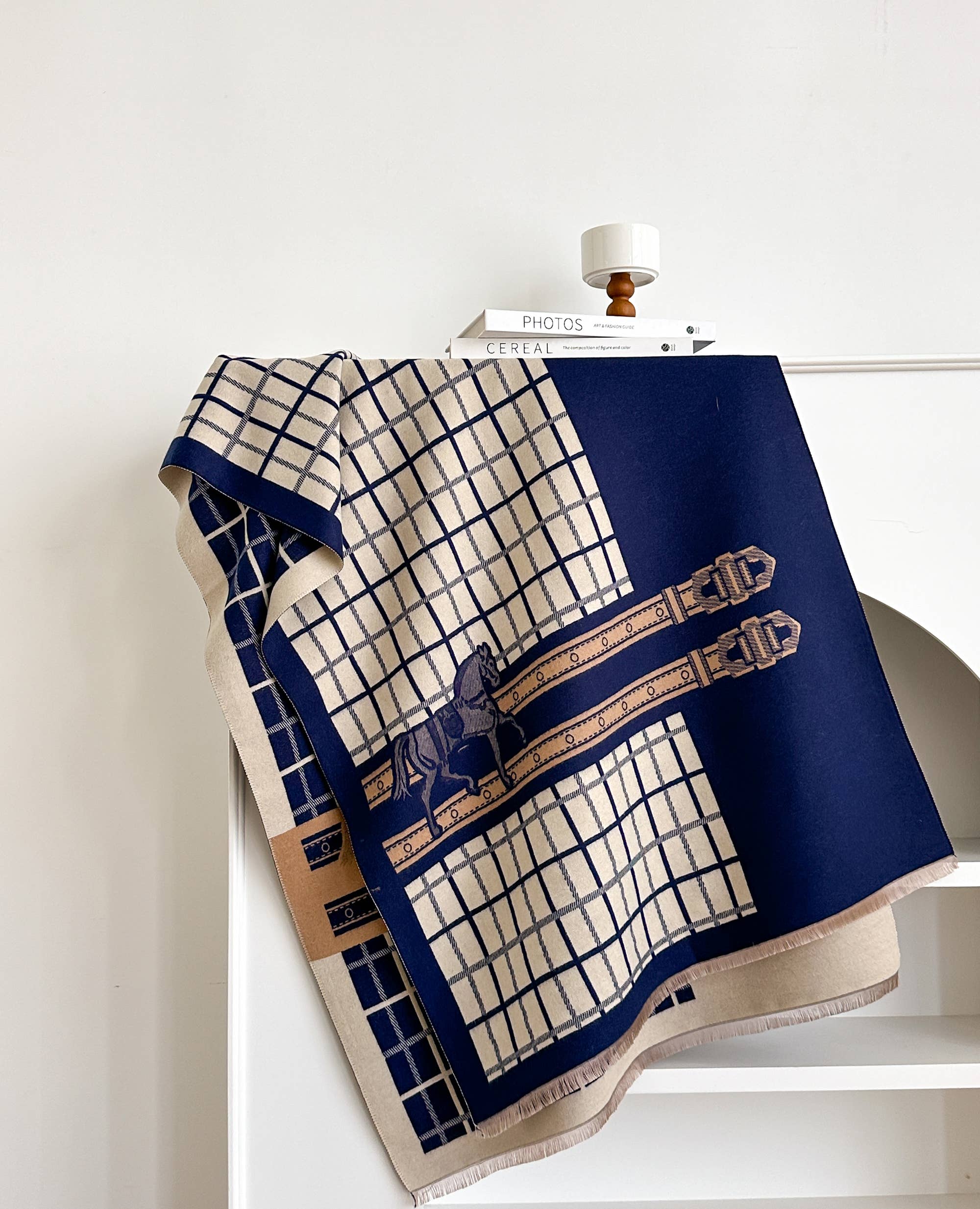 Winding River Navy / Pink Maverick Reversible Wrap