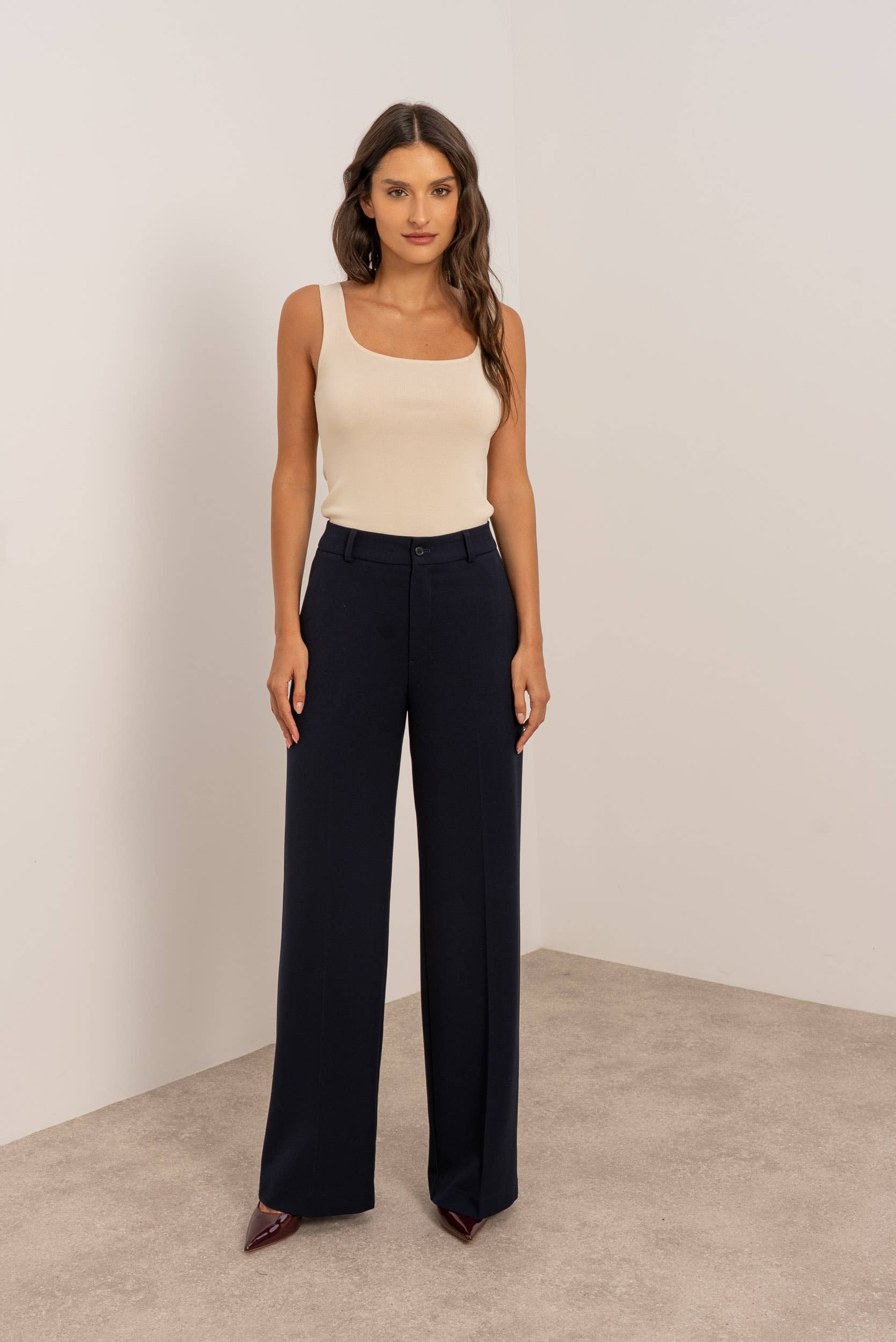 Carmine Paris Wide Leg Tailored Trouser P2523