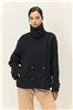 Elodie Navy Turtleneck Jacket E1326JY701 product photo 1