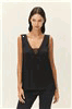 Elodie Noir Lace Back Ribbed Top product photo 2