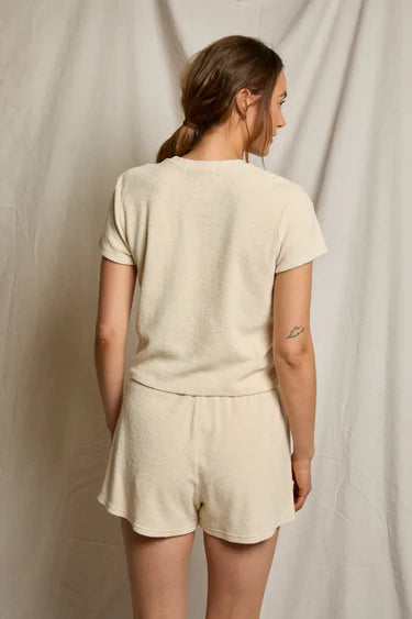 Perfect White Tee Eve Loop Terry Crew Tee