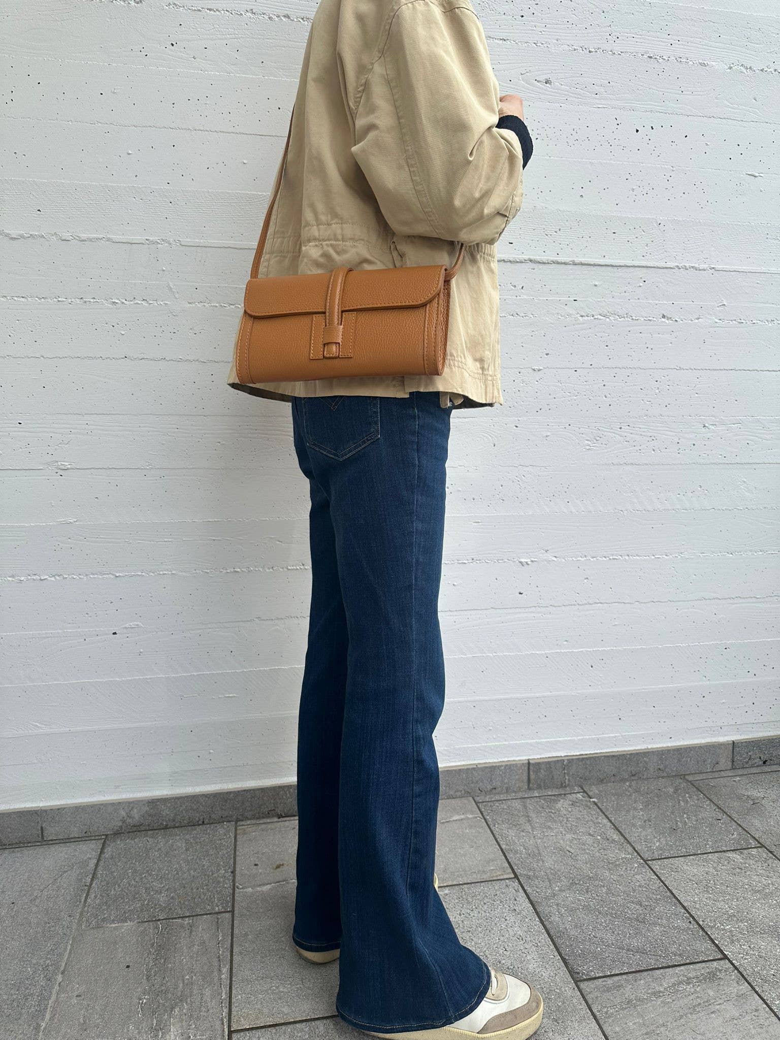 Italian Leather Collection Hannah Clutch