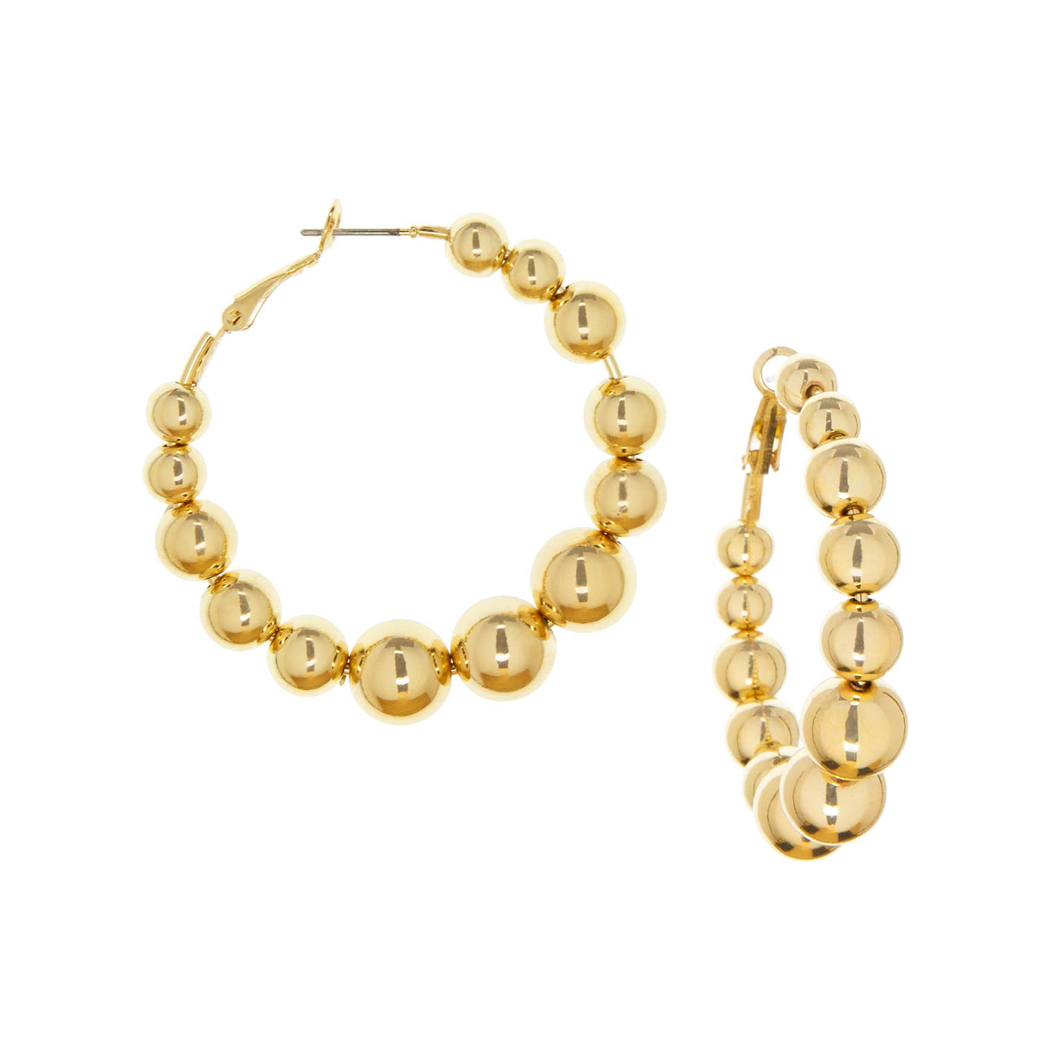 Marlyn Schiff Graduated beaded hoop 3958E