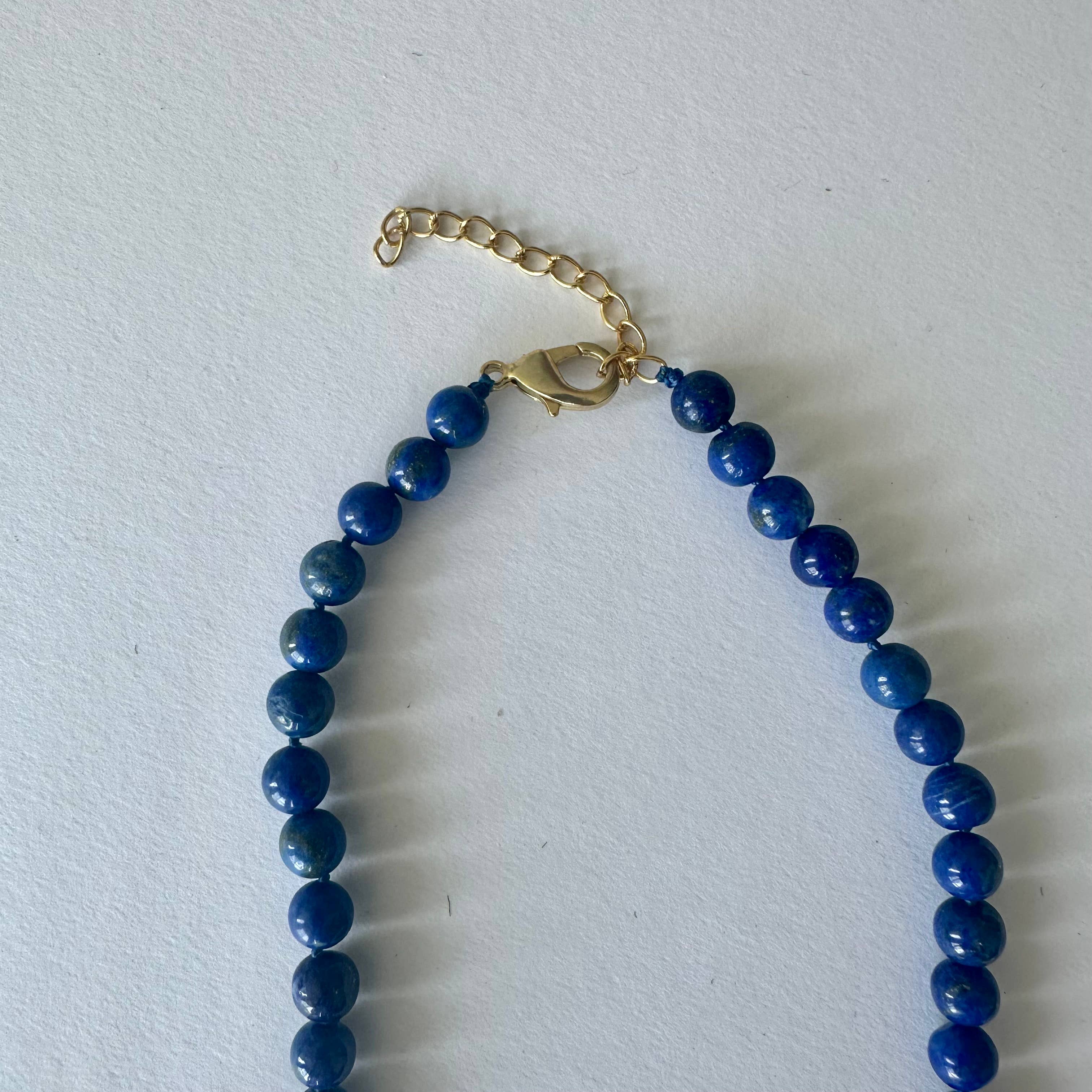 Anokhi Green Lapis Beaded Necklace | Classic Knotted NKK45