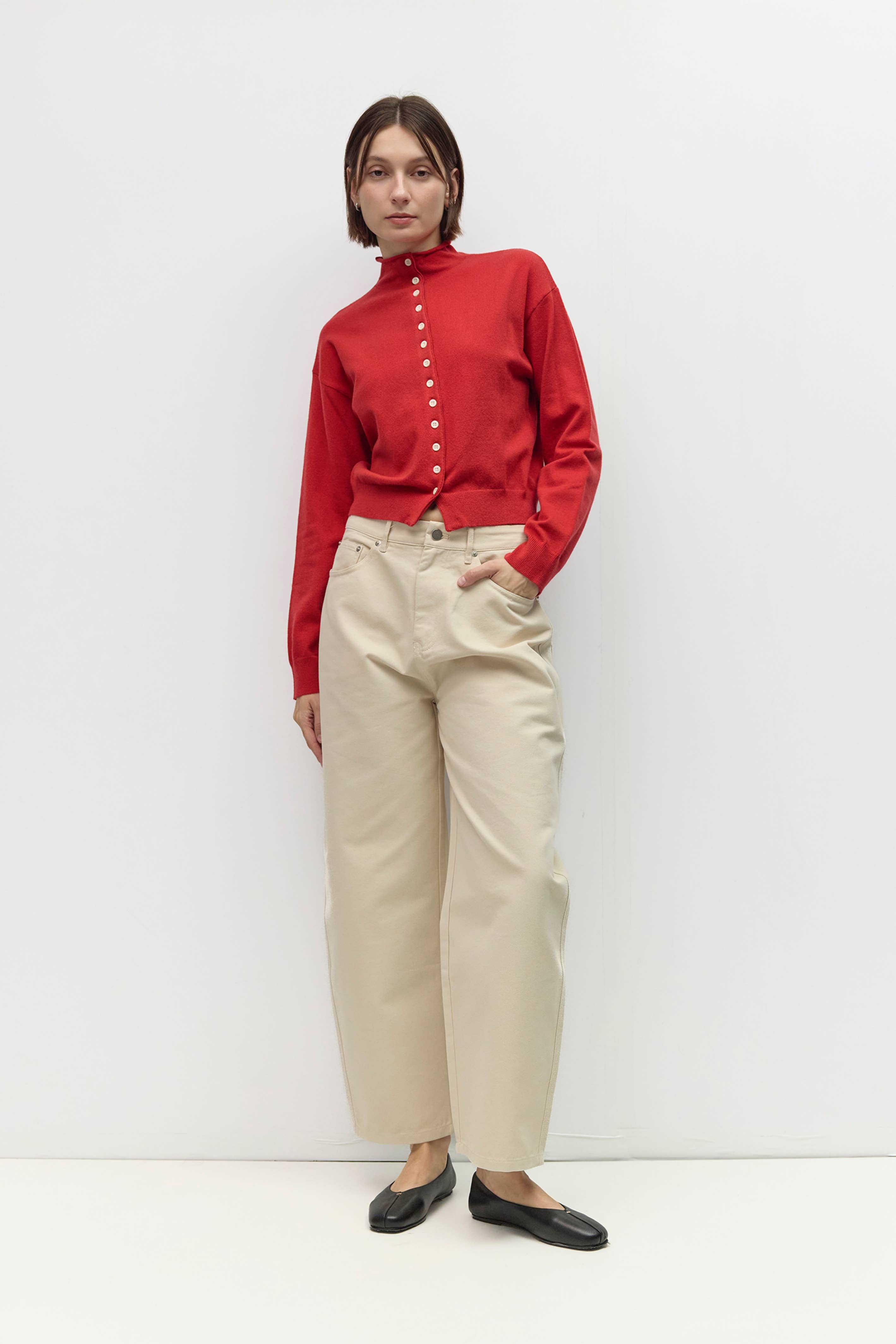 Mod Ref The Brooks High Neck Cardigan