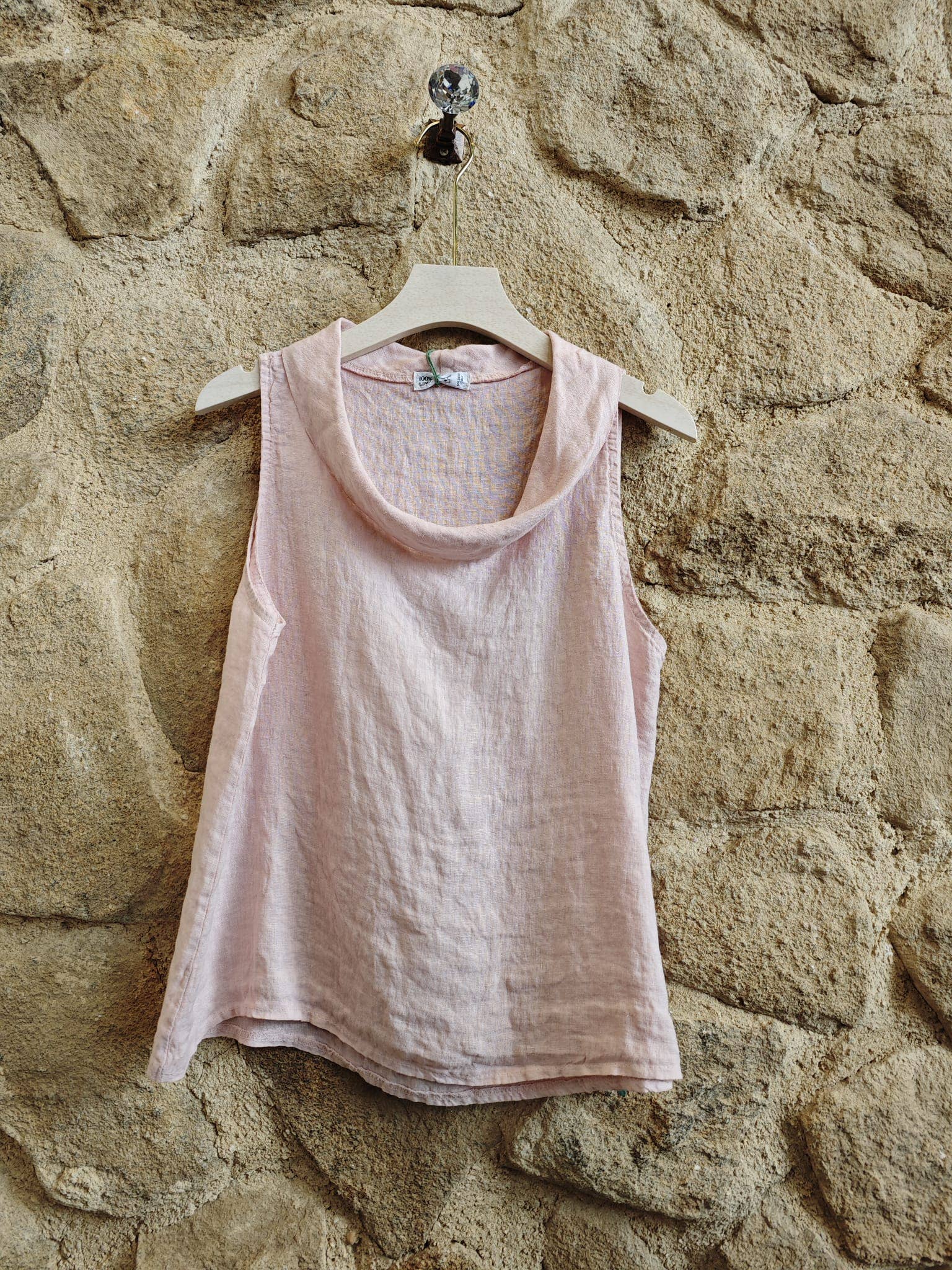 European Linen Boatneck Tank 33279