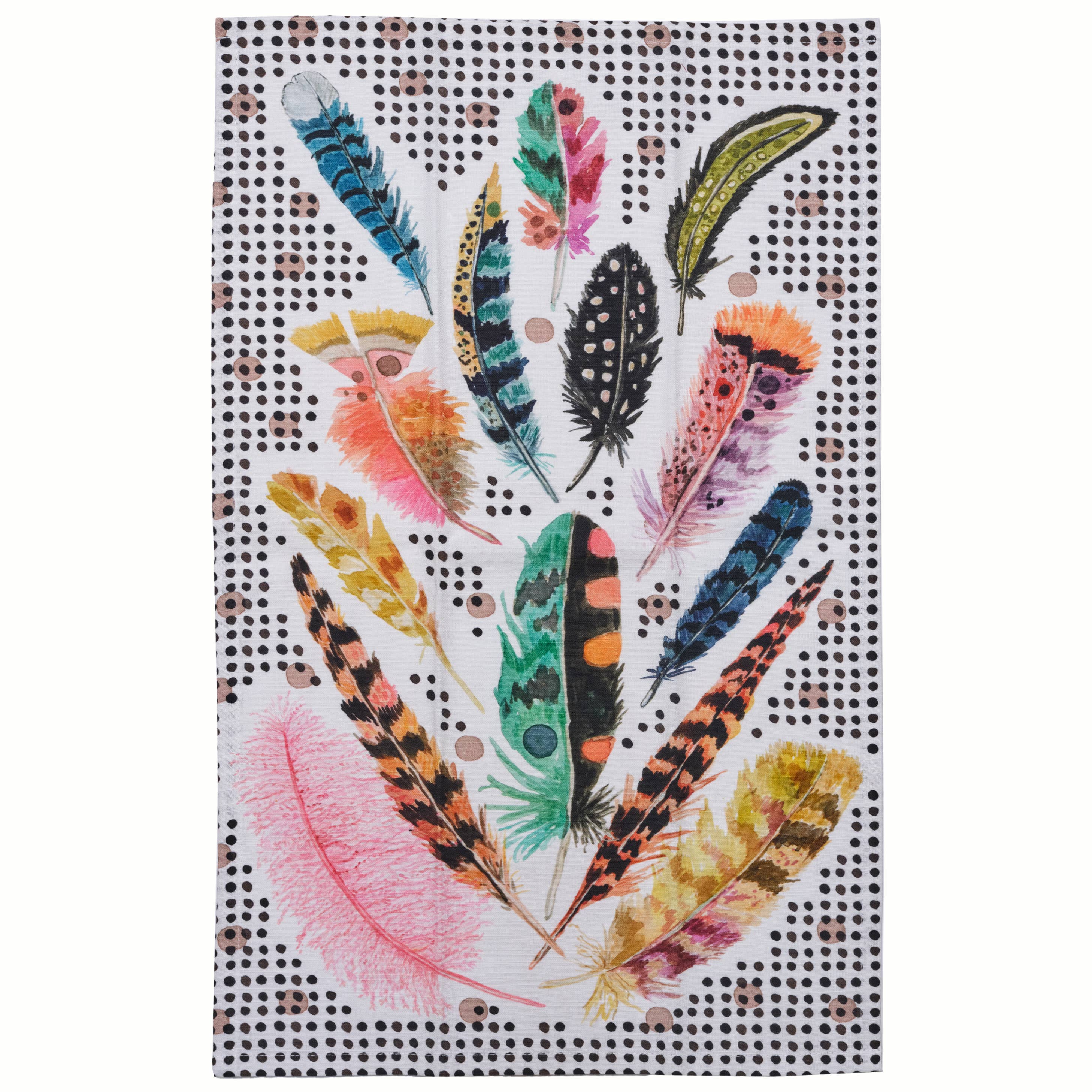 Betsy Olmsted Tea Towel- Polka Plumes