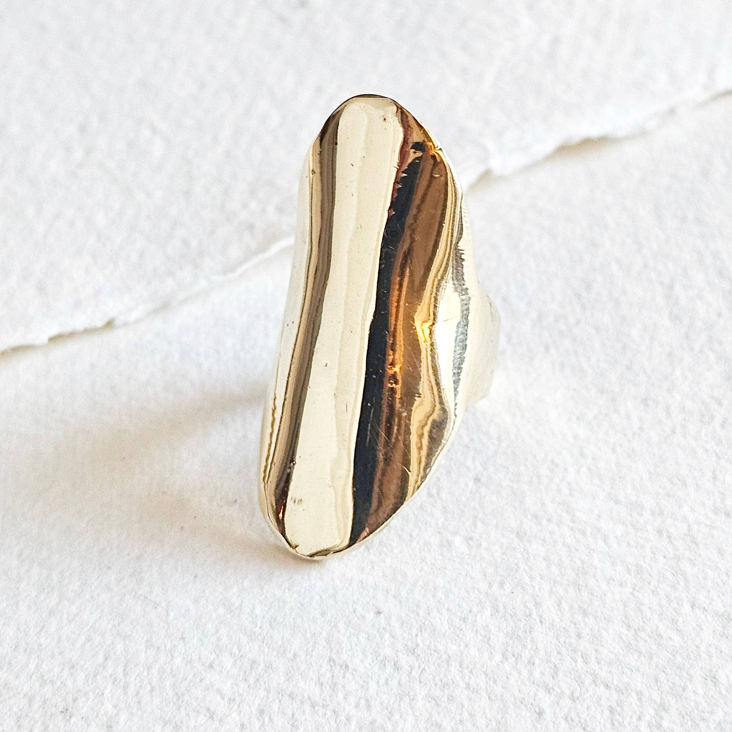 Bisjoux Brass Shield Ring