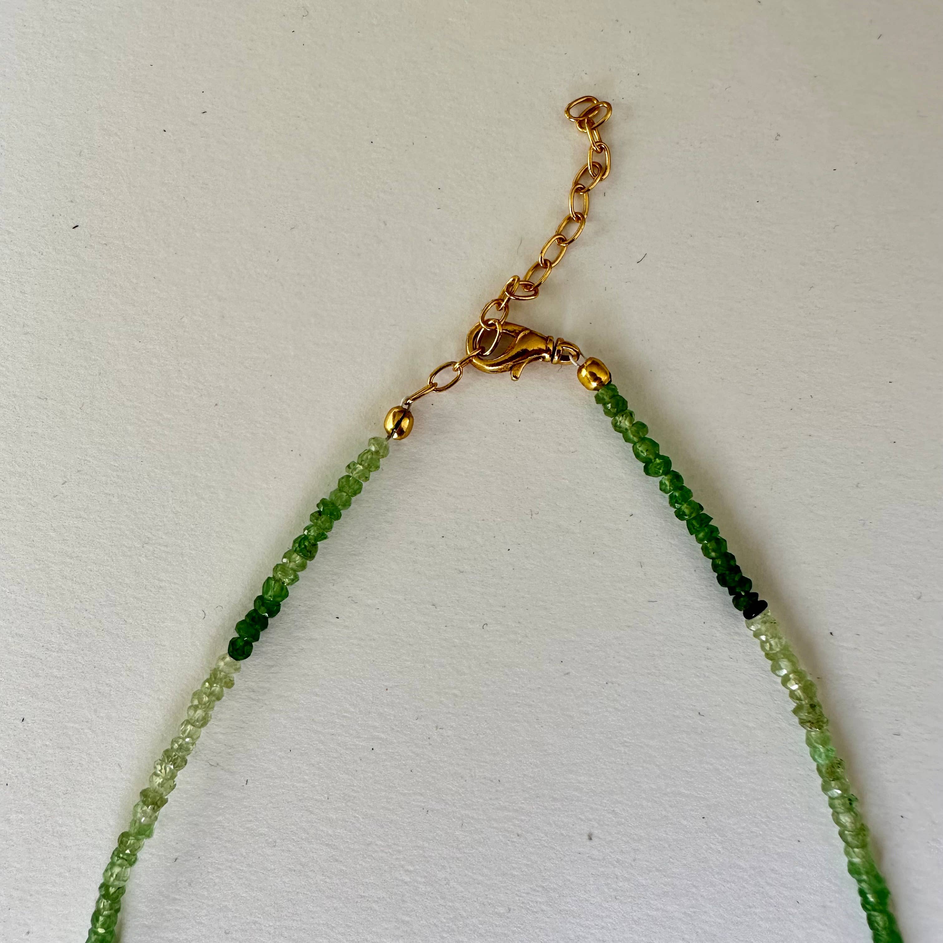 Anokhi Green Garnet/Tsavorite Ombre Necklace NKB120