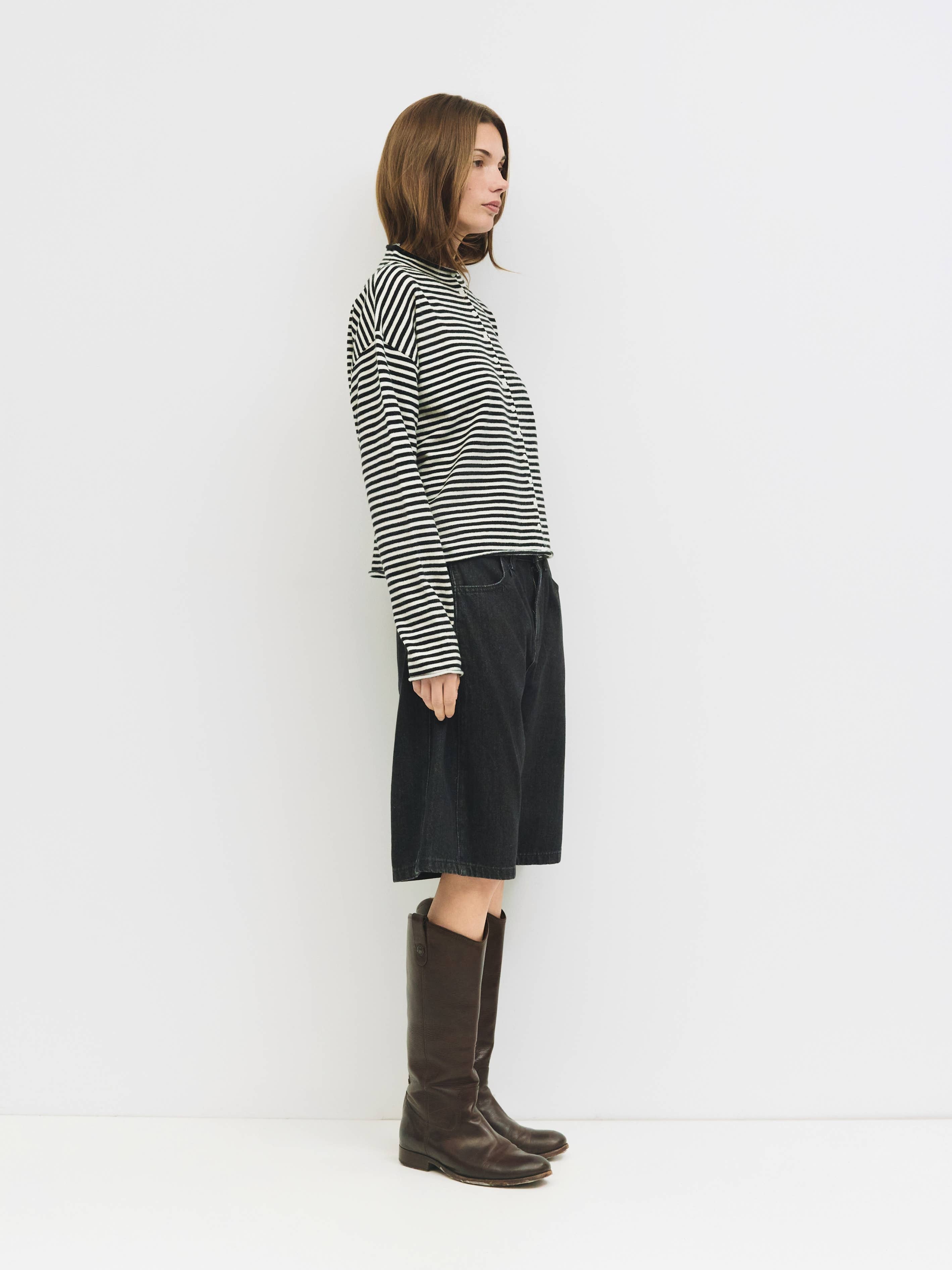 Mod Ref The Elisa Striped Button-Down Cardigan