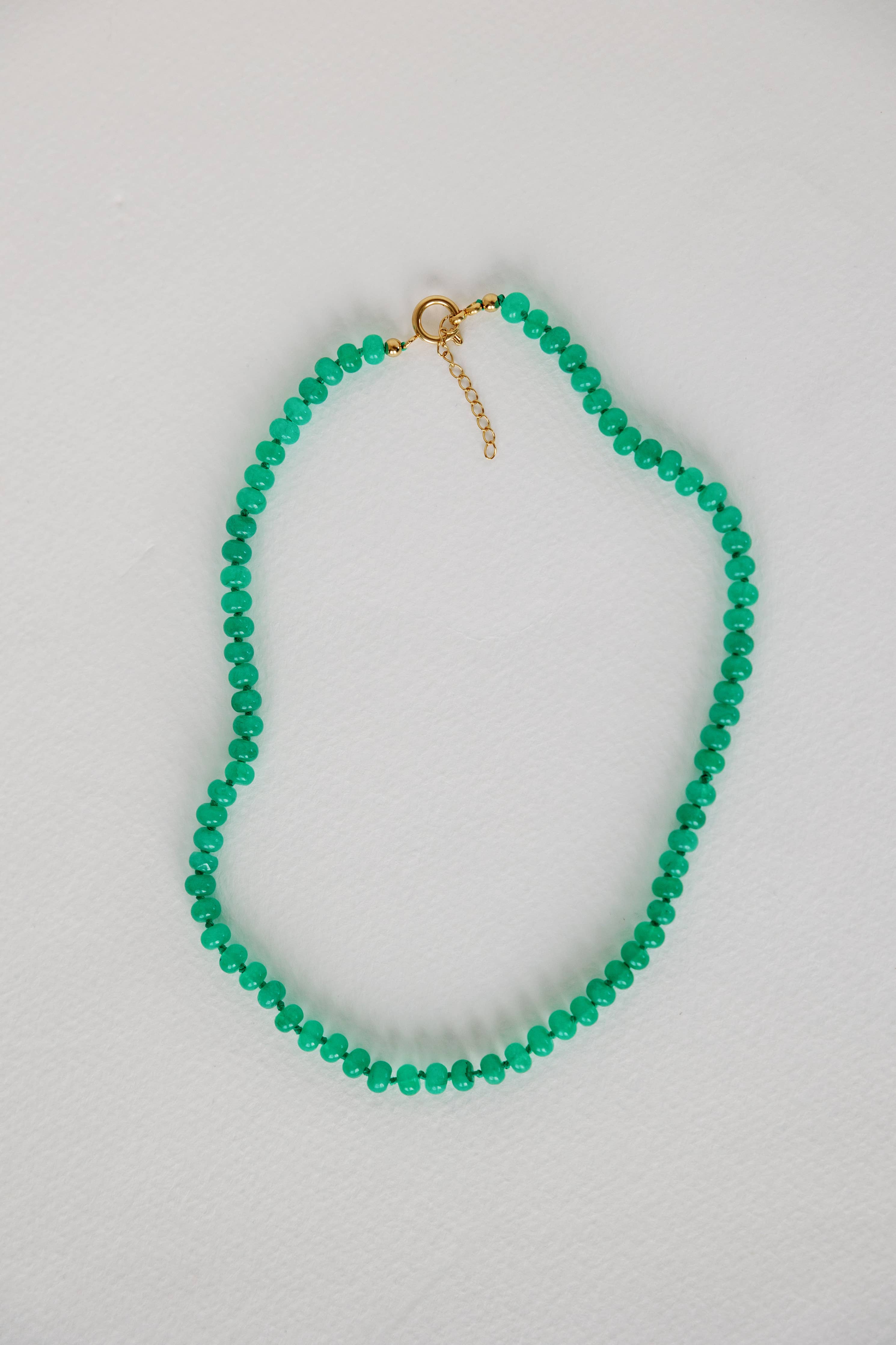 St Armands 18" Genuine Jade Candy Necklace