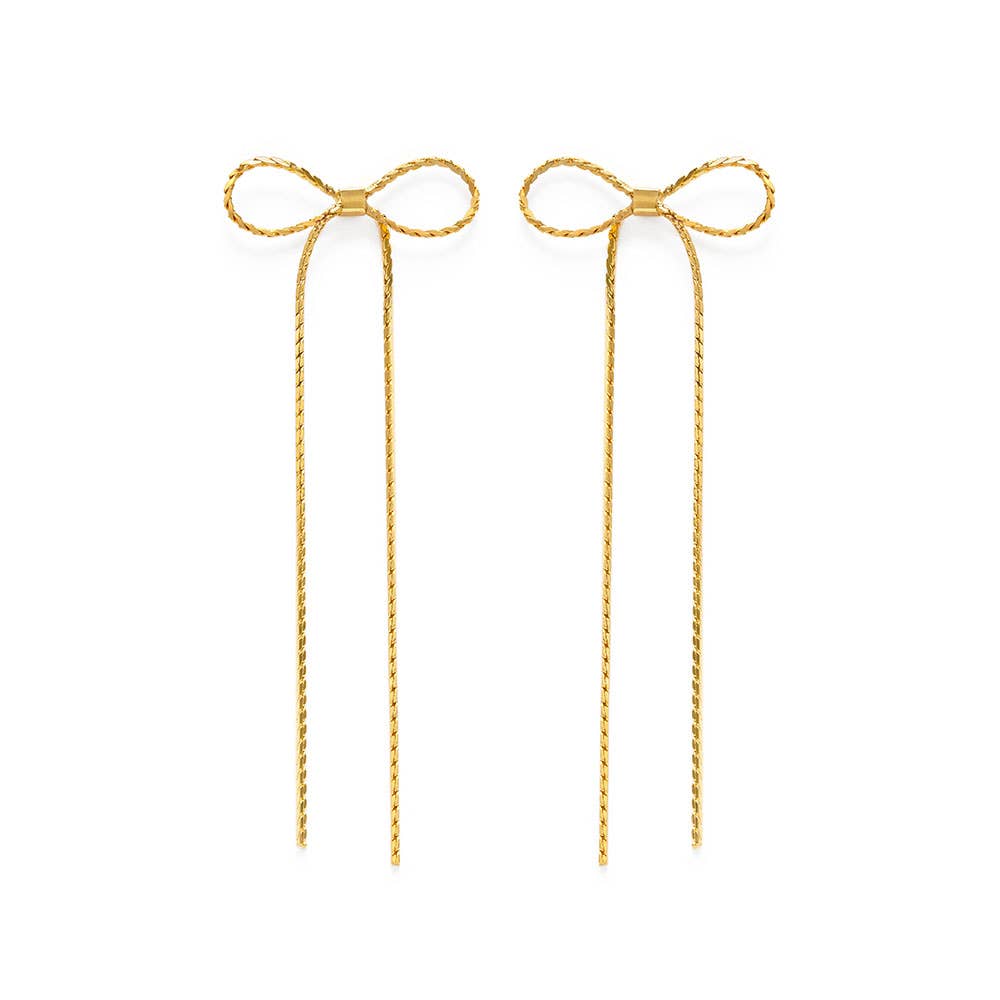 Amano Studio Long Bow Stud Earrings