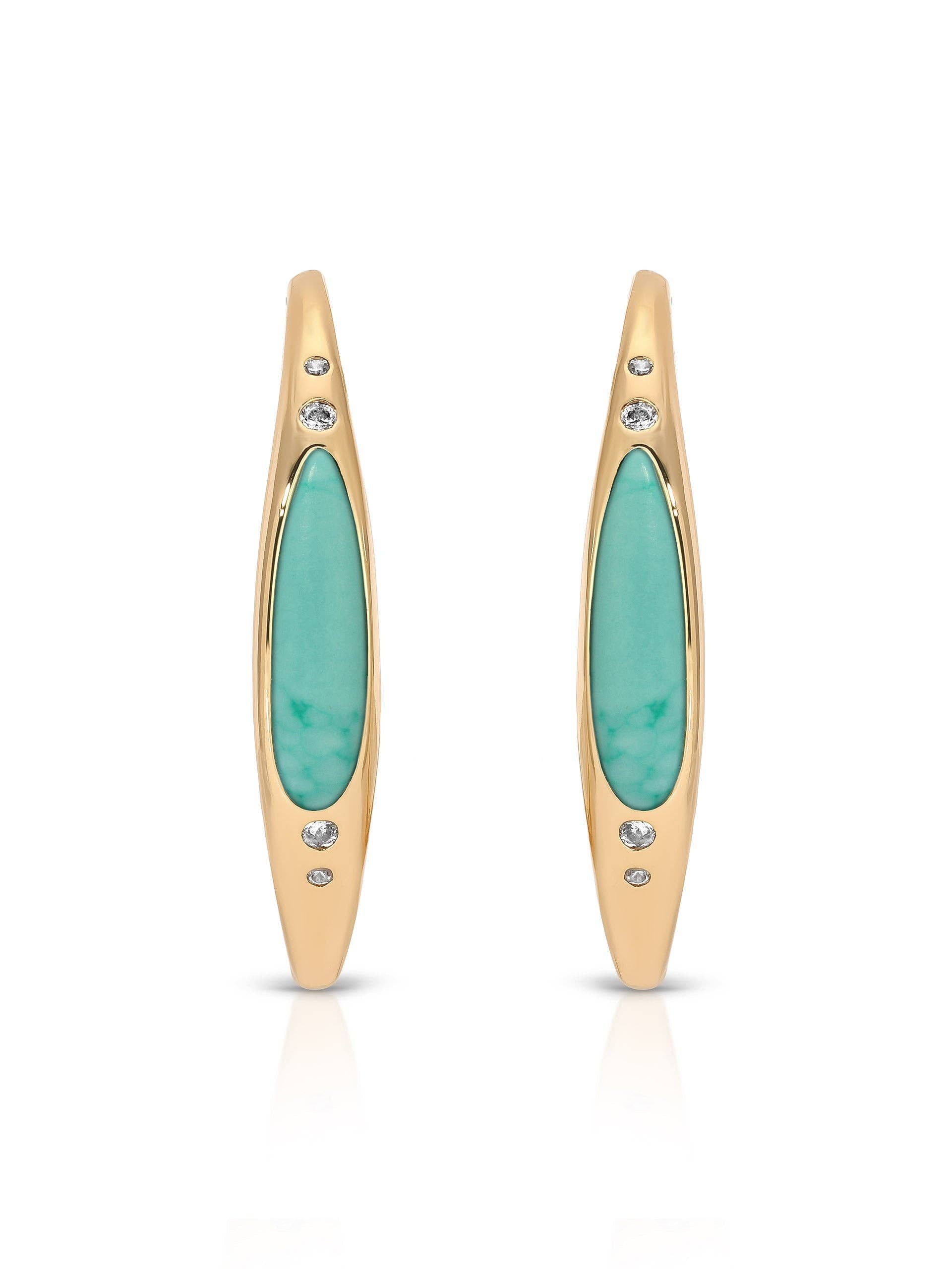 Ettika Turquoise Solstice Hoops