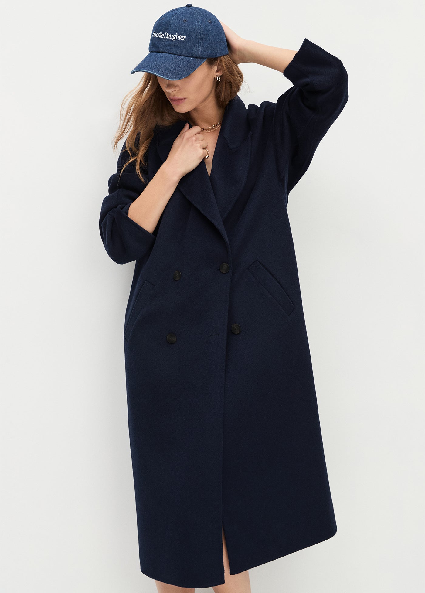 Favorite Daughter Logo Denim Baseball Cap