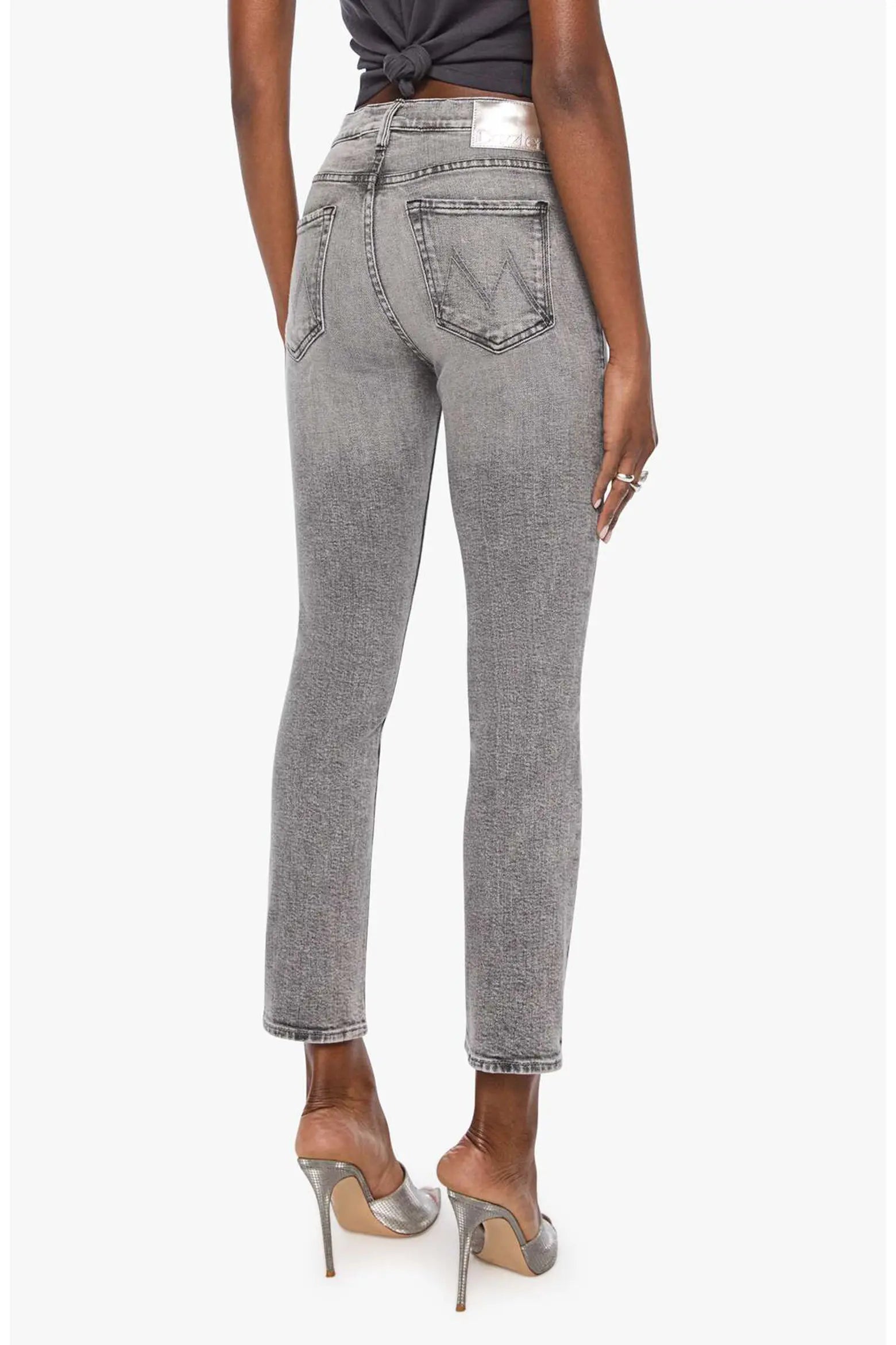 Mother Mid Rise Dazzler Ankle Jean