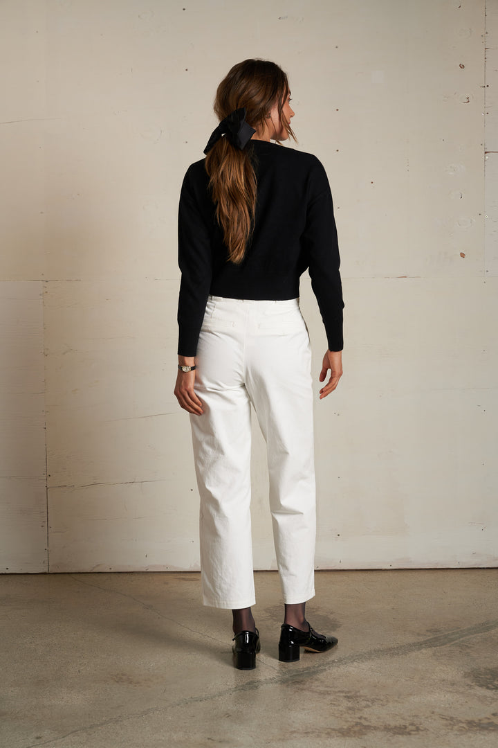 Perfect White Tee Georgina Cotton Cashmere Sweater