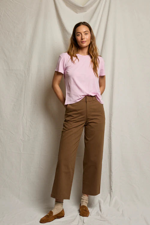 Perfect White Tee Harley Cotton Boxy Crewneck Tee