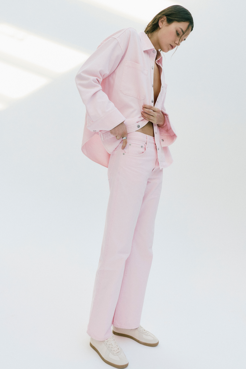 Pistola Larson Relaxed Flare Jean - Blush