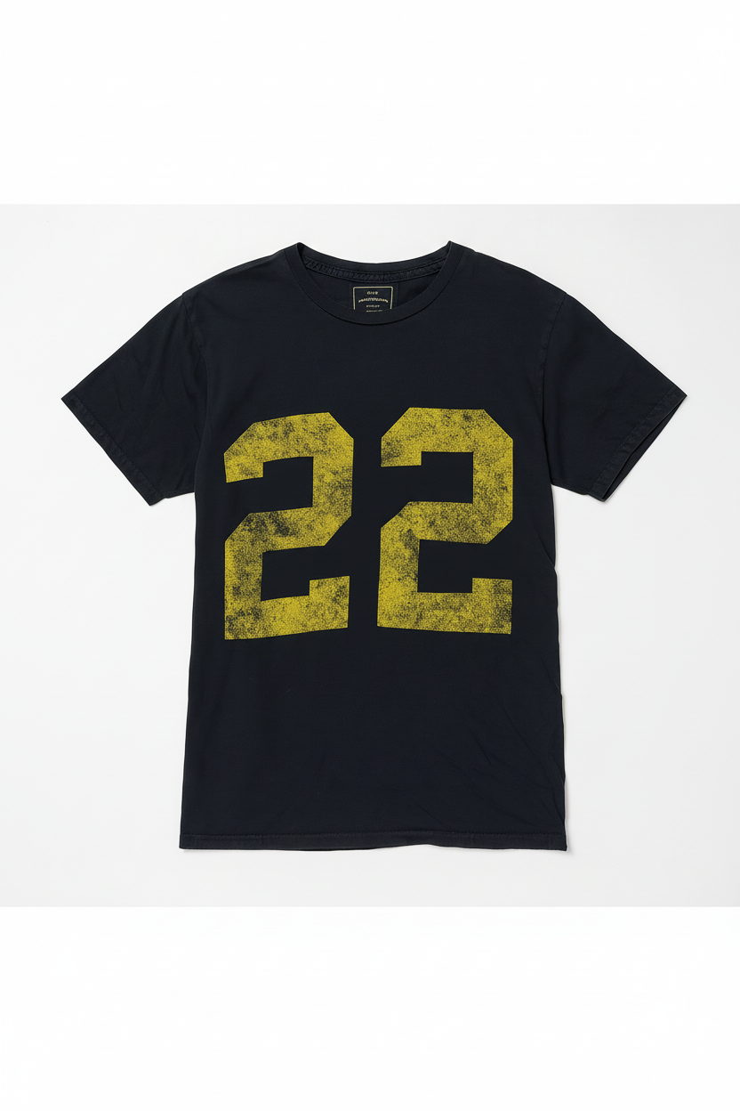 Retro Brand Iowa 22 Tee Washed Black - Product Photo