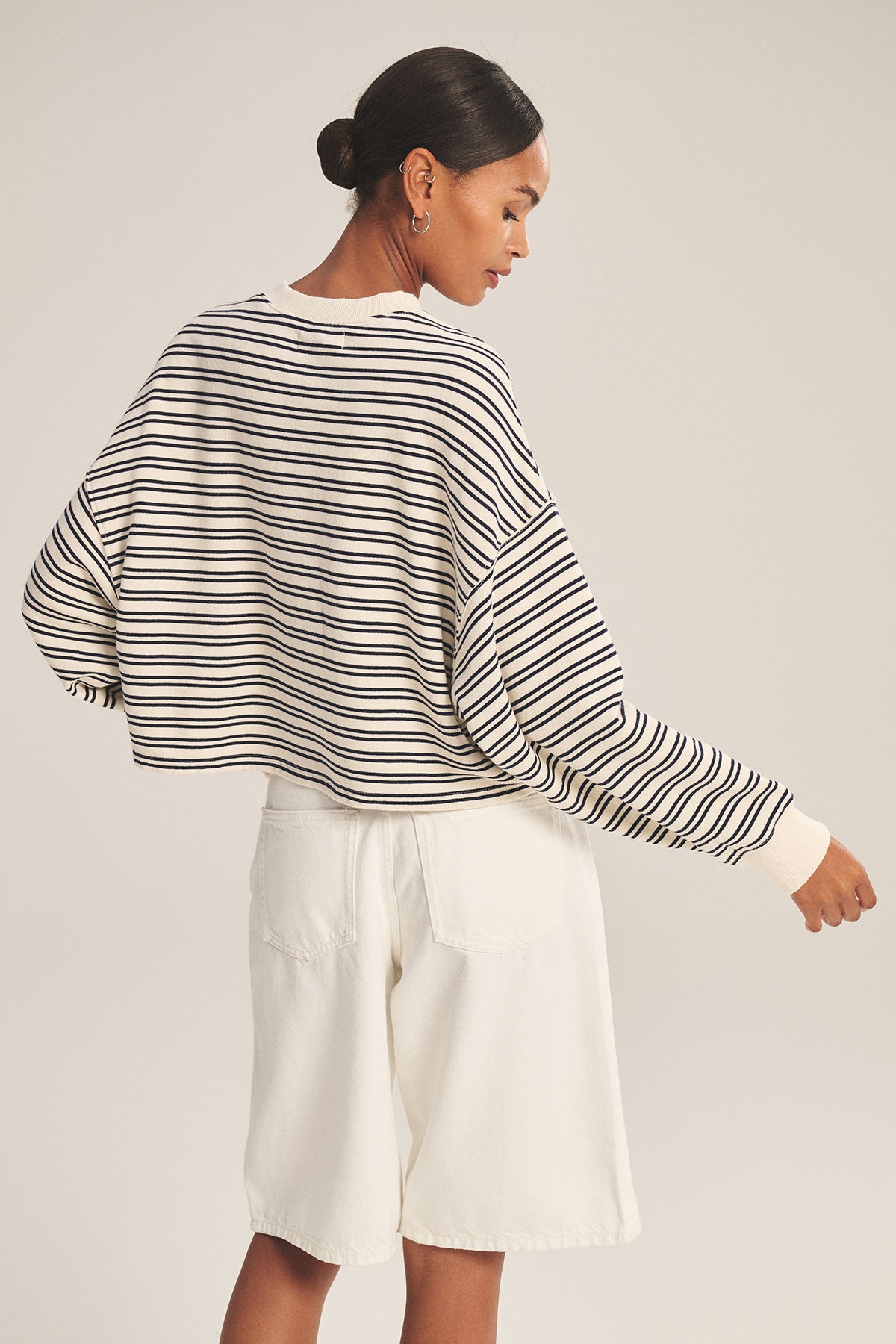 Velvet Isabelle Cropped Sweatshirt