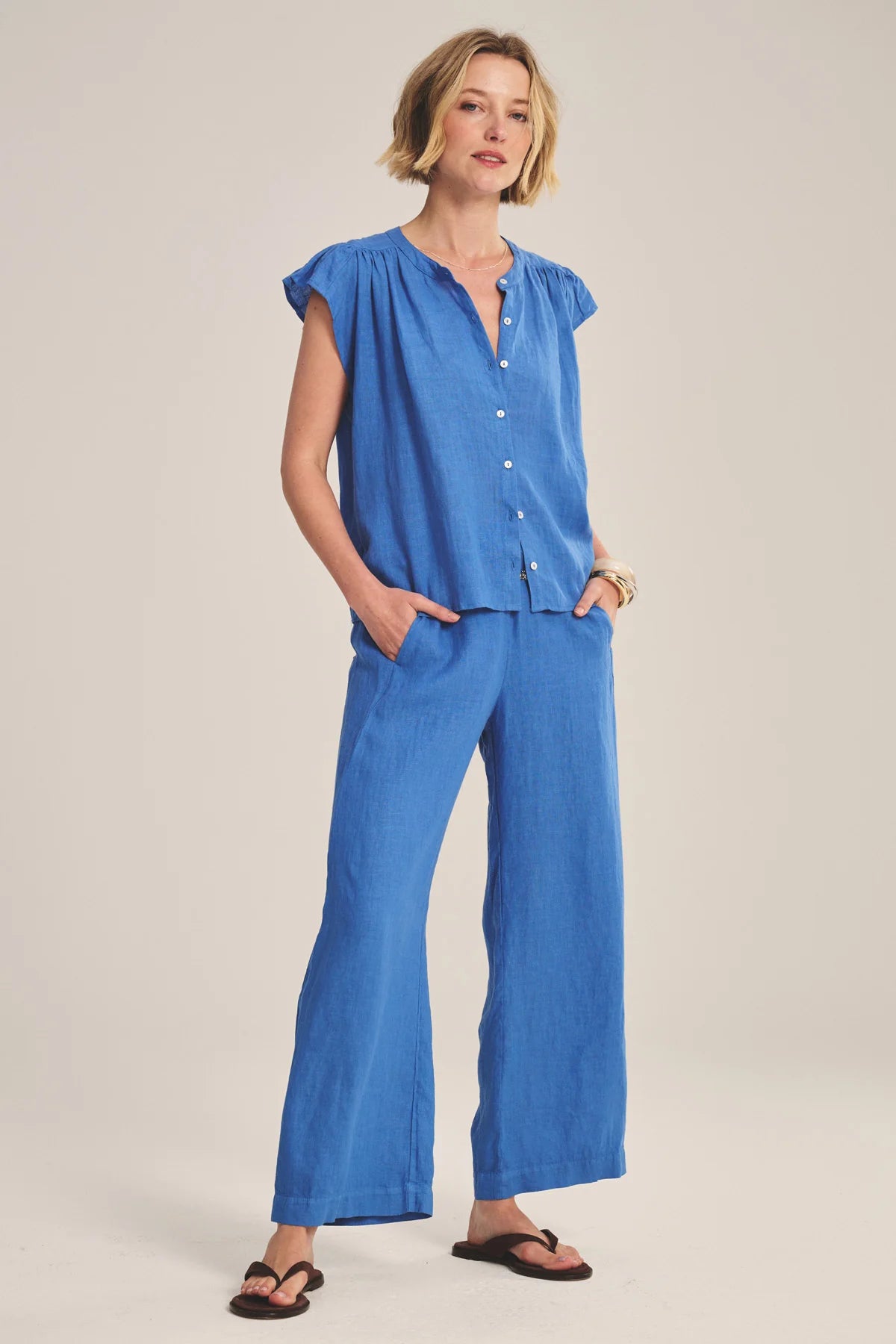 Velvet Janey Linen Top