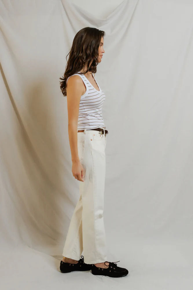 Perfect White Tee Khara Stripe Tank