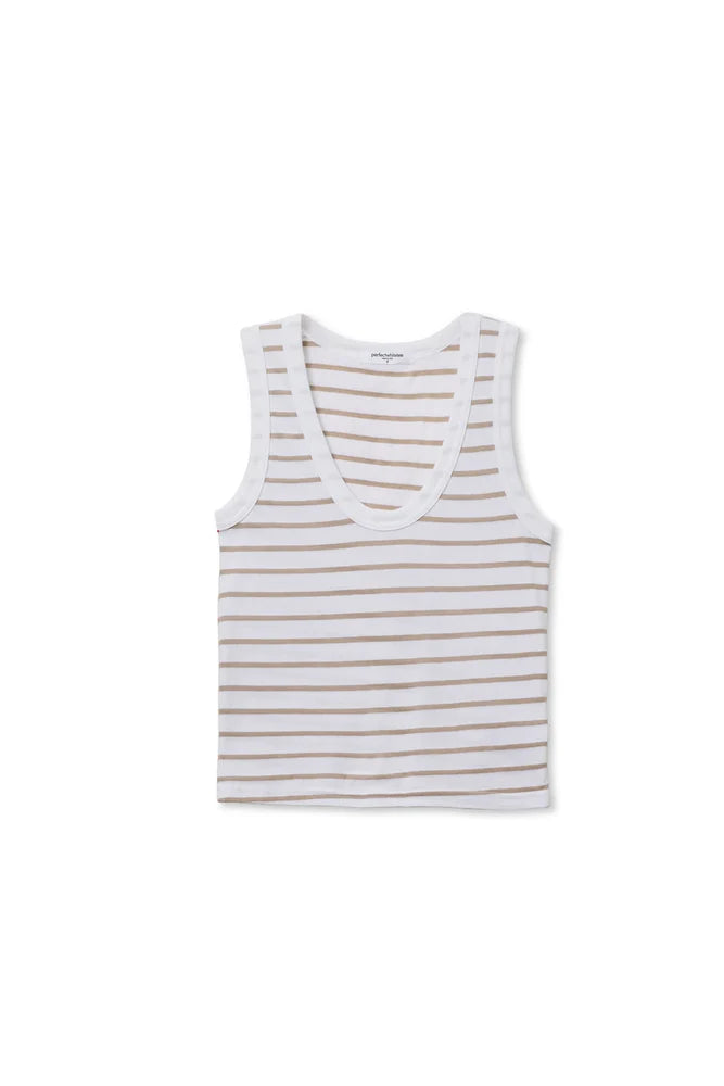 Perfect White Tee Khara Stripe Tank