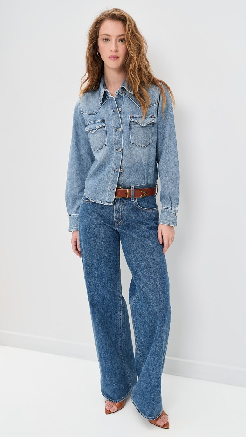 Le Jean Martha Denim Shirt