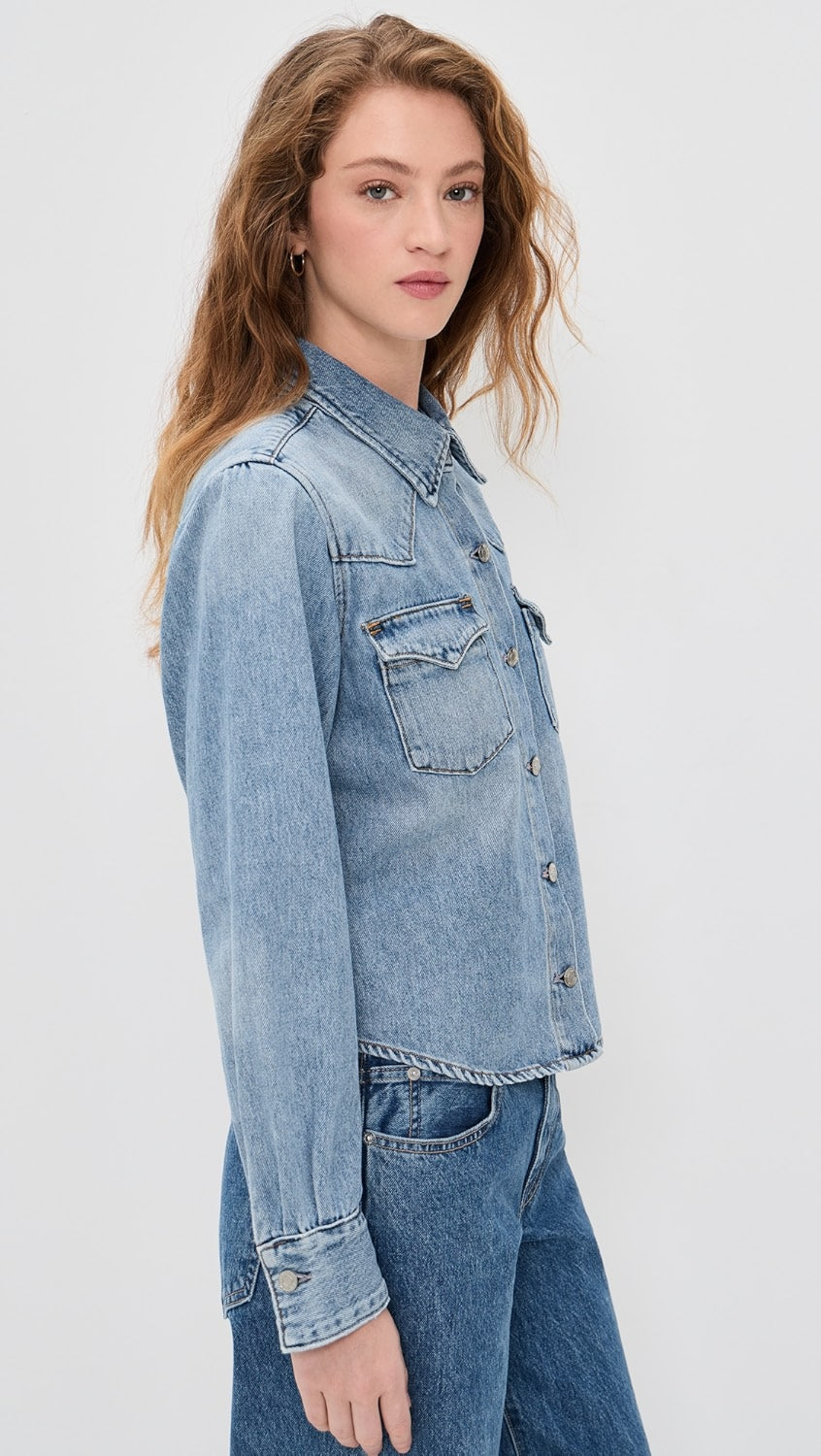 Le Jean Martha Denim Shirt