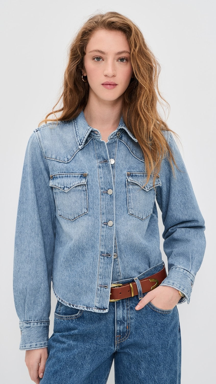Le Jean Martha Denim Shirt