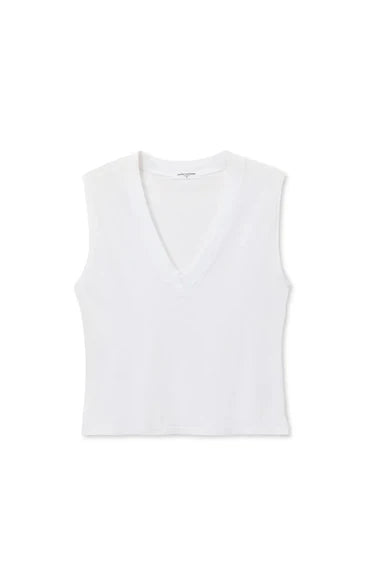 Perfect White Tee Margot Crispy Cotton V Neck Tank