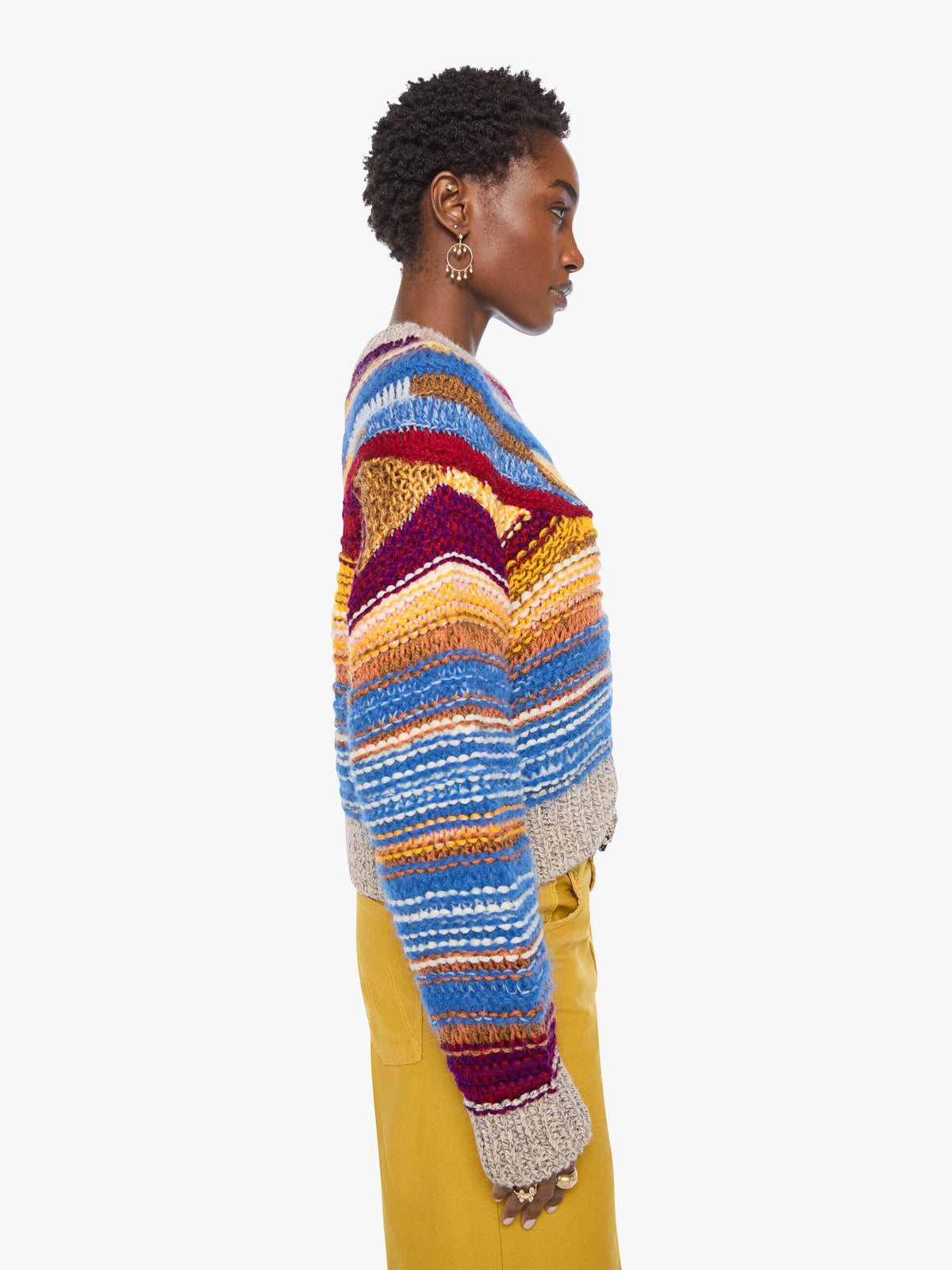 MOTHER The Boxy Jumper - Multi Color alternate view