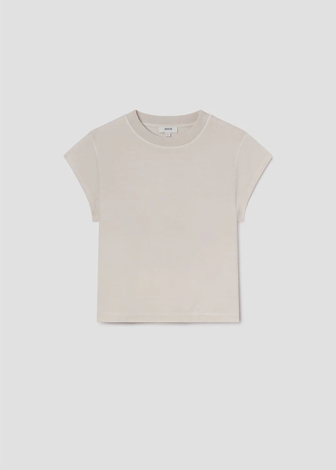 AGolde Bryce Cap Sleeve Tee Bone A7425-1521