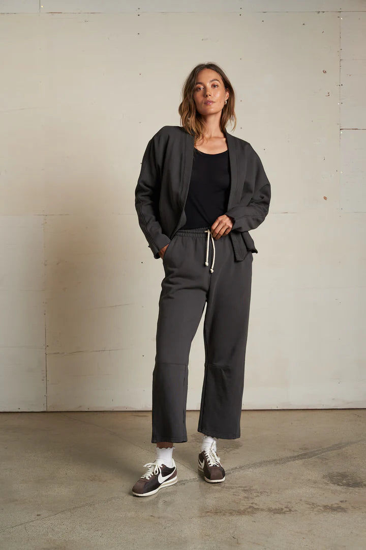 Perfect White Tee Olivia Fleece Open Cardigan