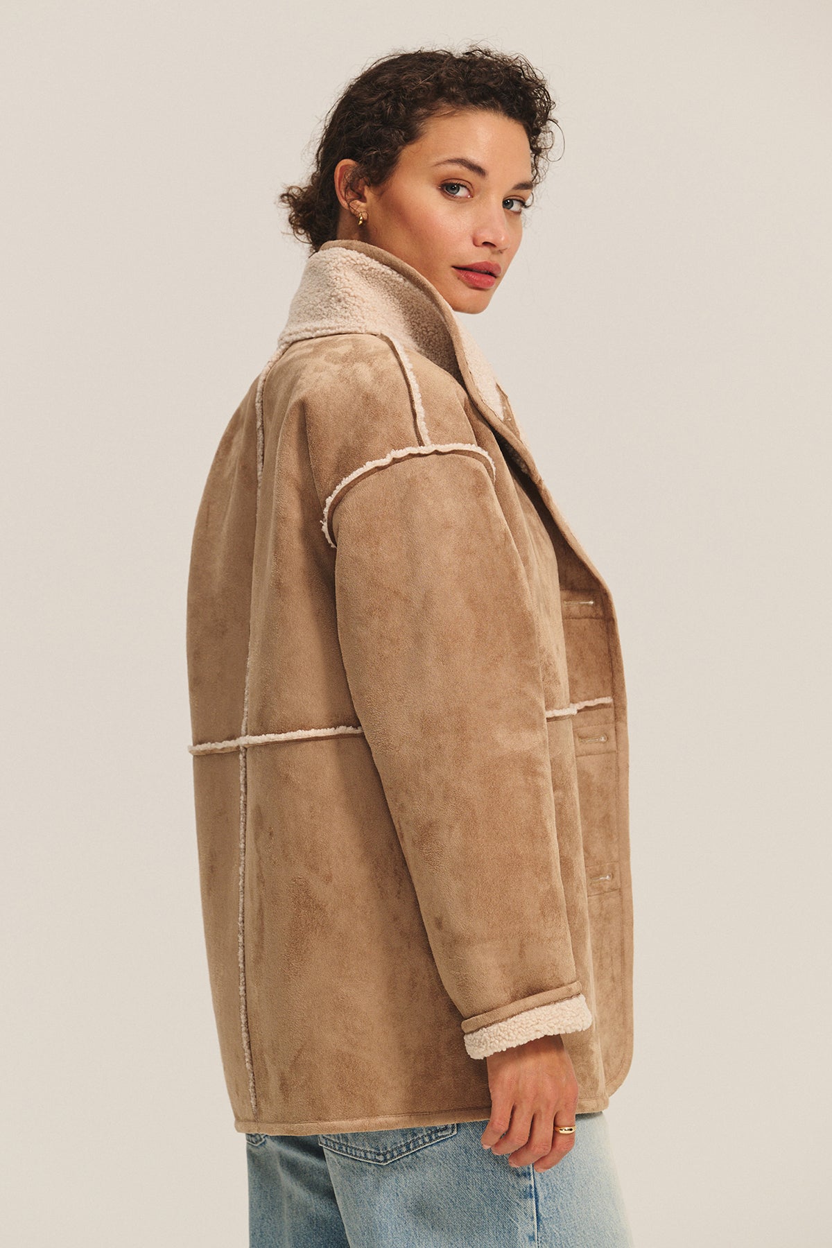 Velvet Shona Reversible Sherpa Jacket